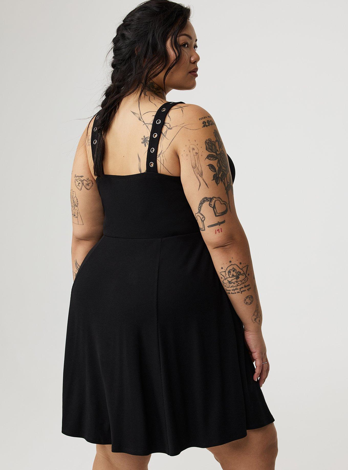 Mini Western-Buckle Tank Dress