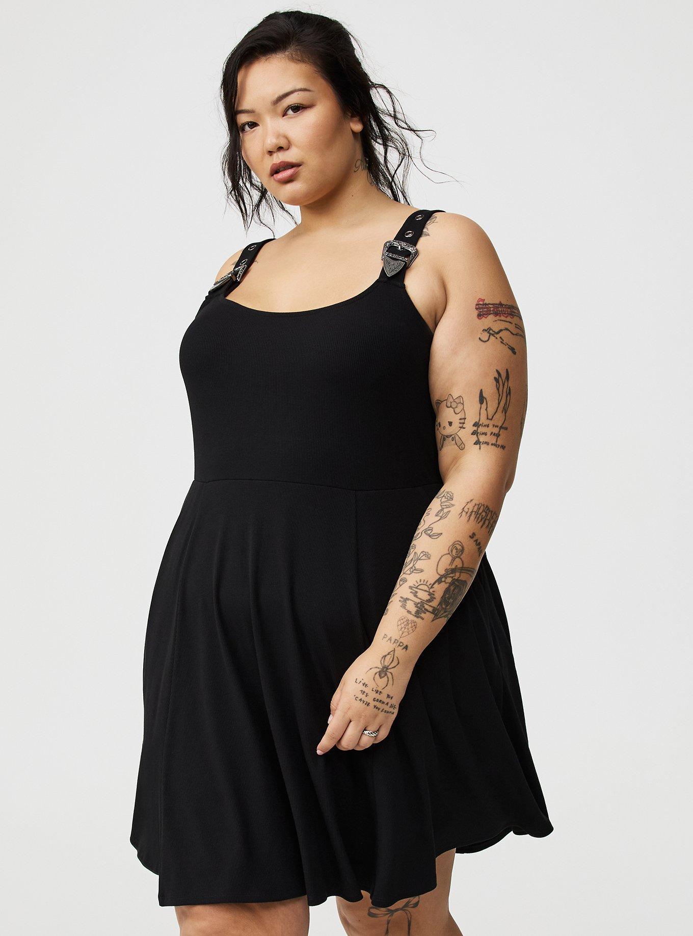 Mini Western-Buckle Tank Dress