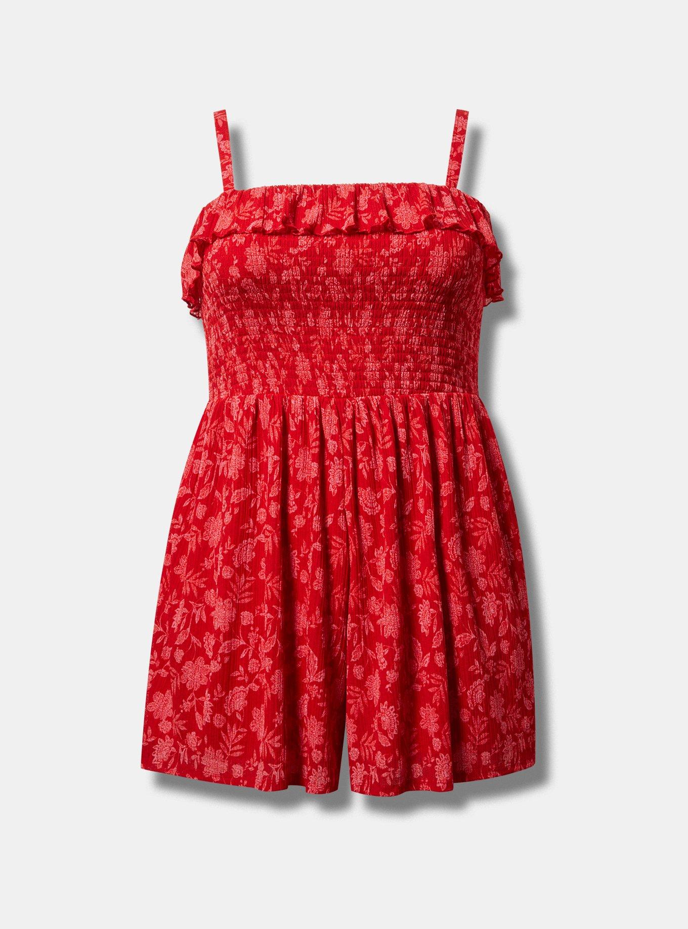 open lace back dress Women's Sweet Intentions Red Bow Accent Mini Dress | Size: L