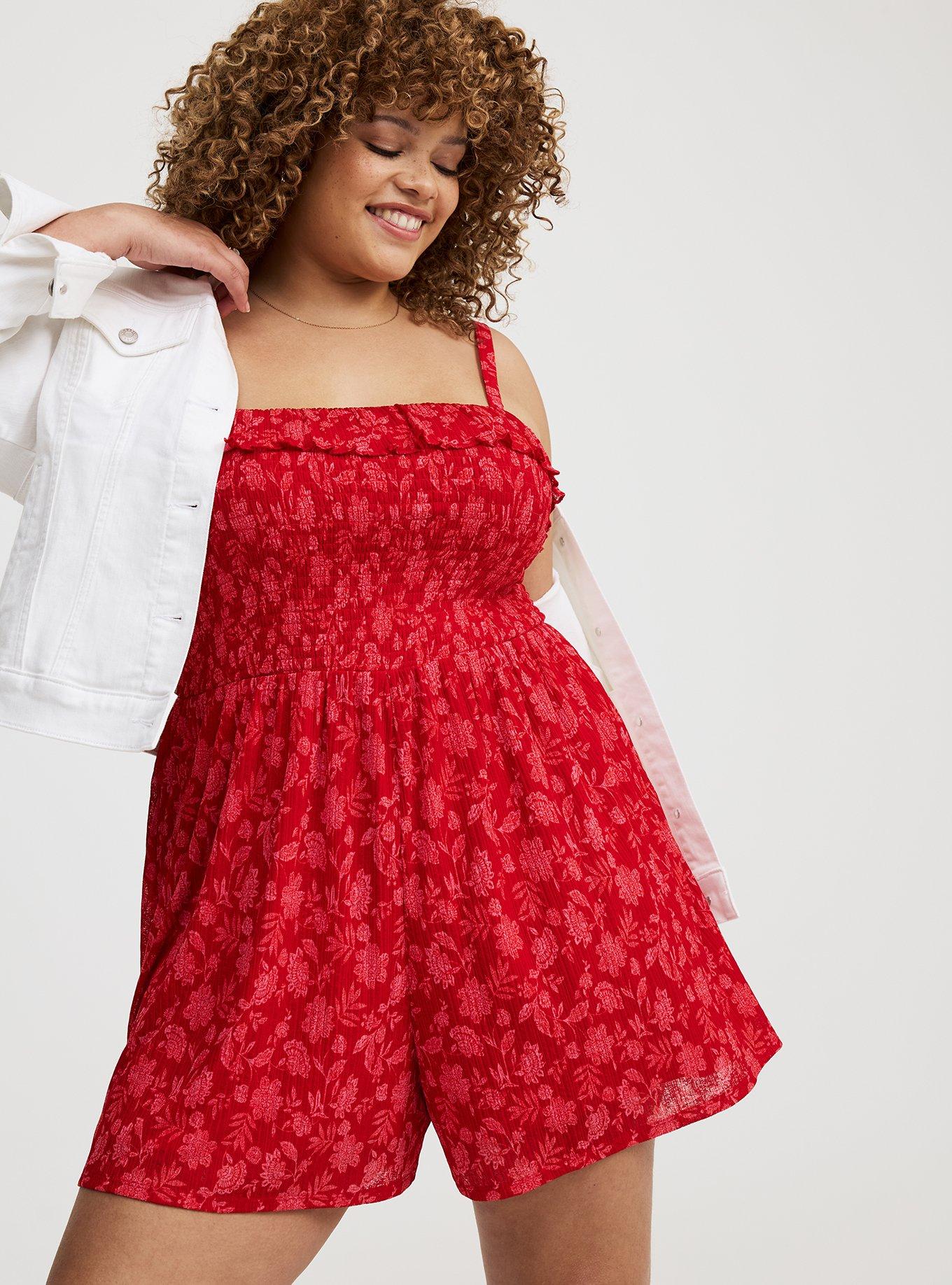 Ruffle Godet Romper