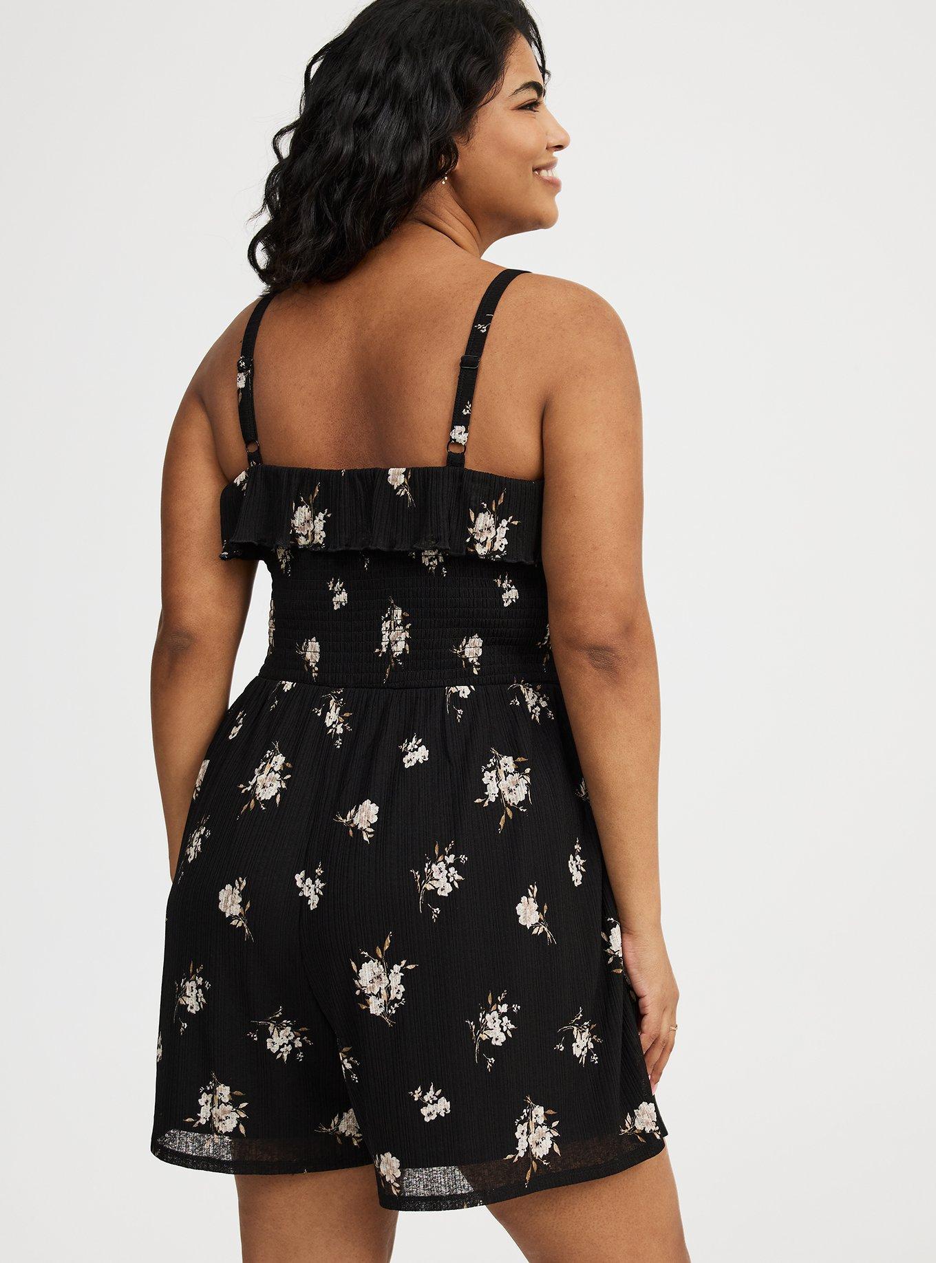 Ruffle Godet Romper