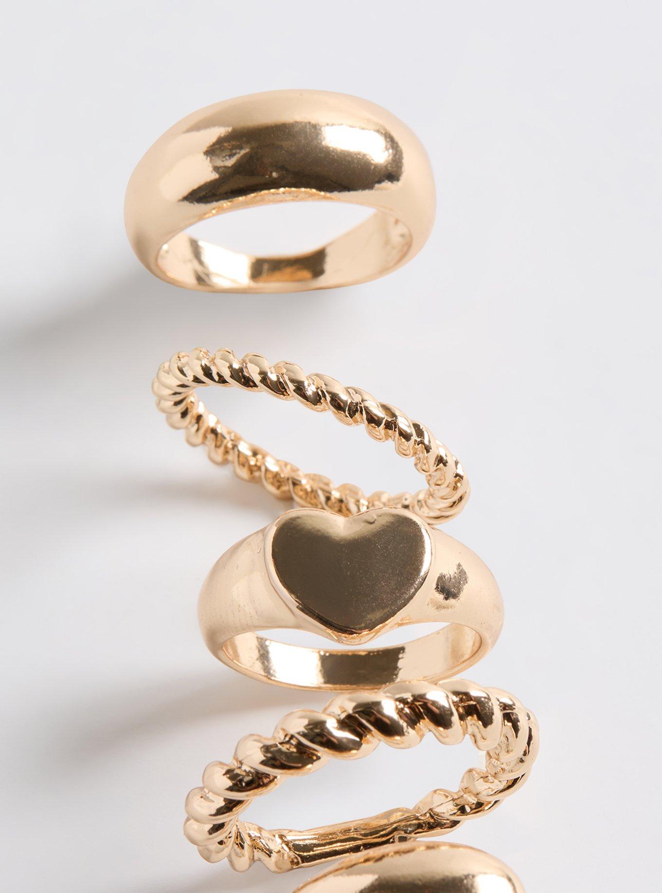 Textured Ring Set