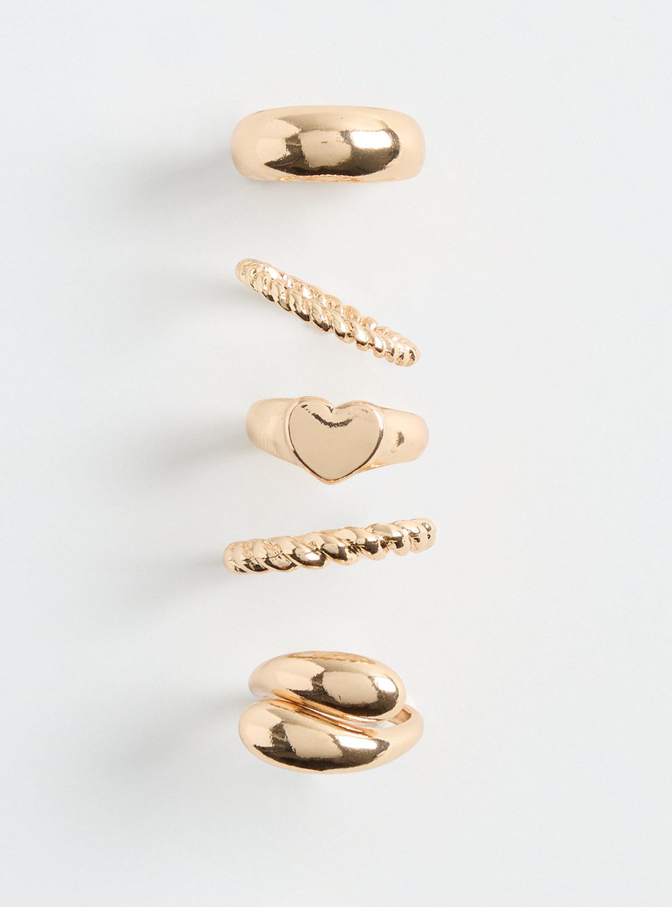 Textured Ring Set