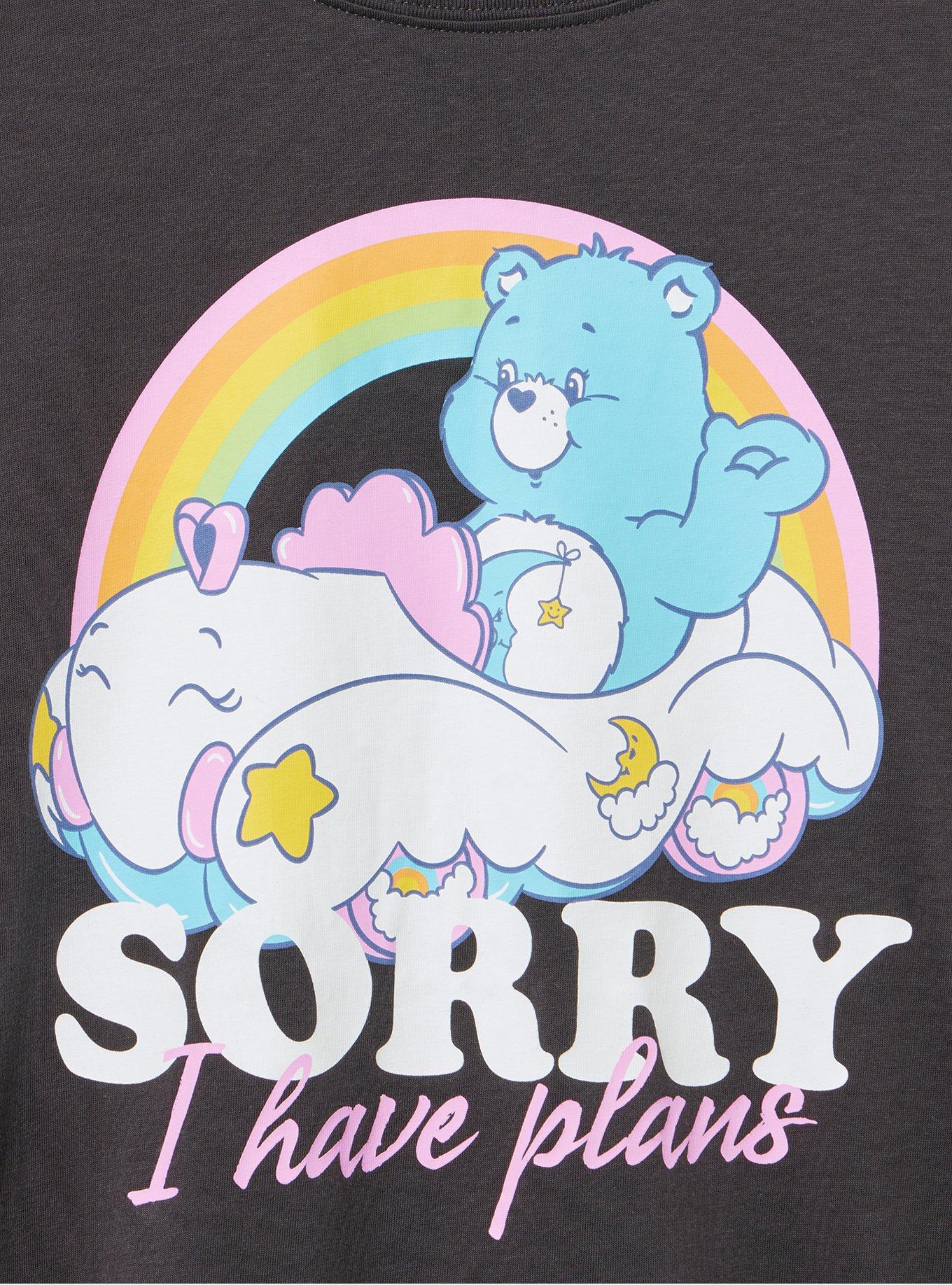 Care Bears Classic Cotton Crew Tee, CARE BEARS I HAVE PLANS OBSIDIAN, alternate