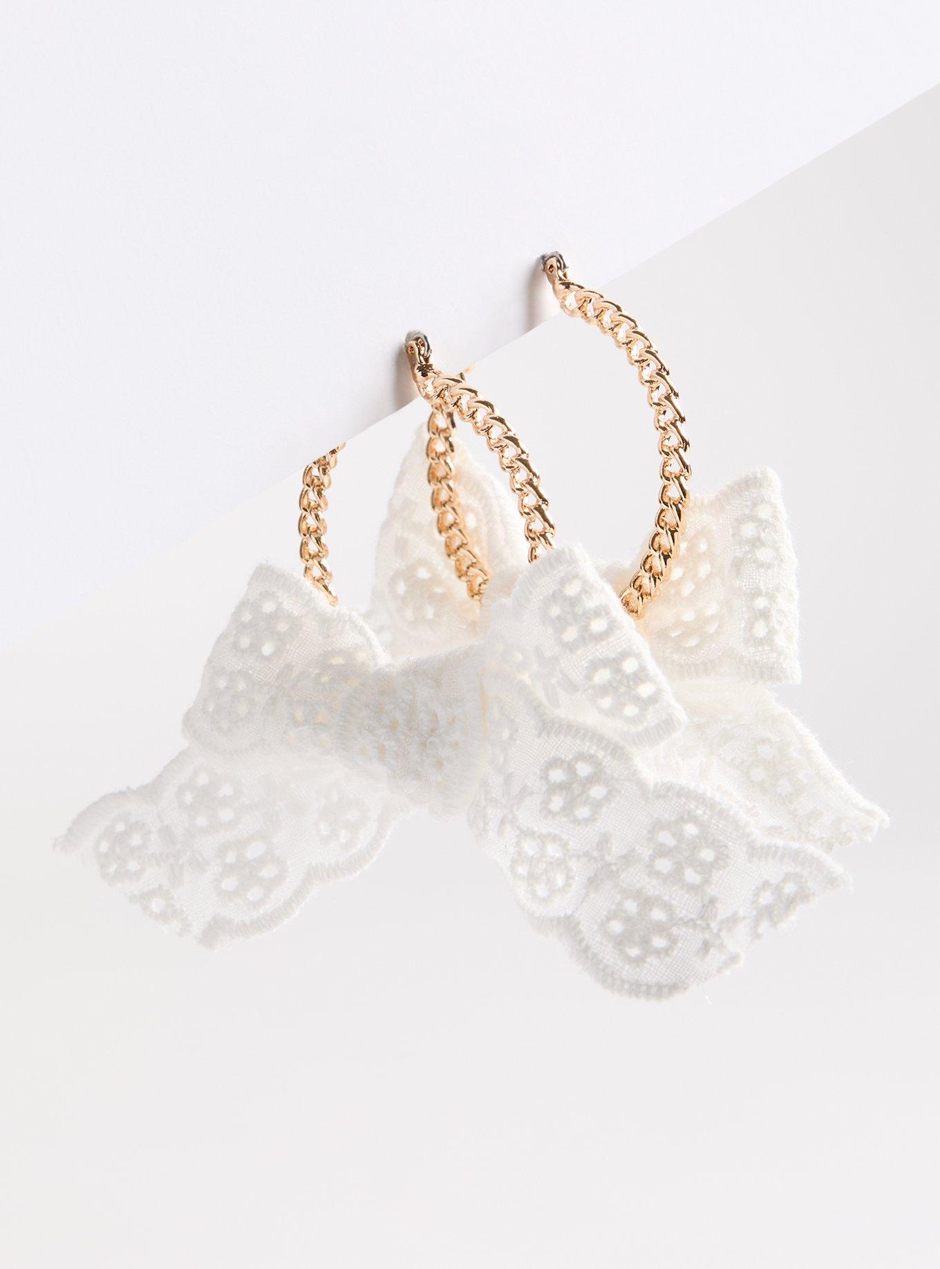 Bow Hoop Earring