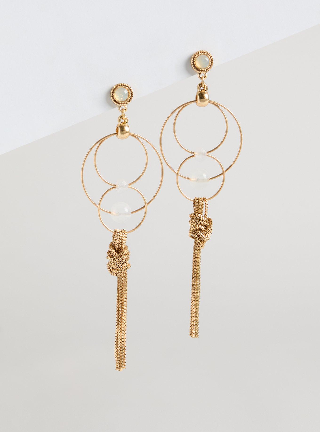 Multi Hoop Fringe Earrings