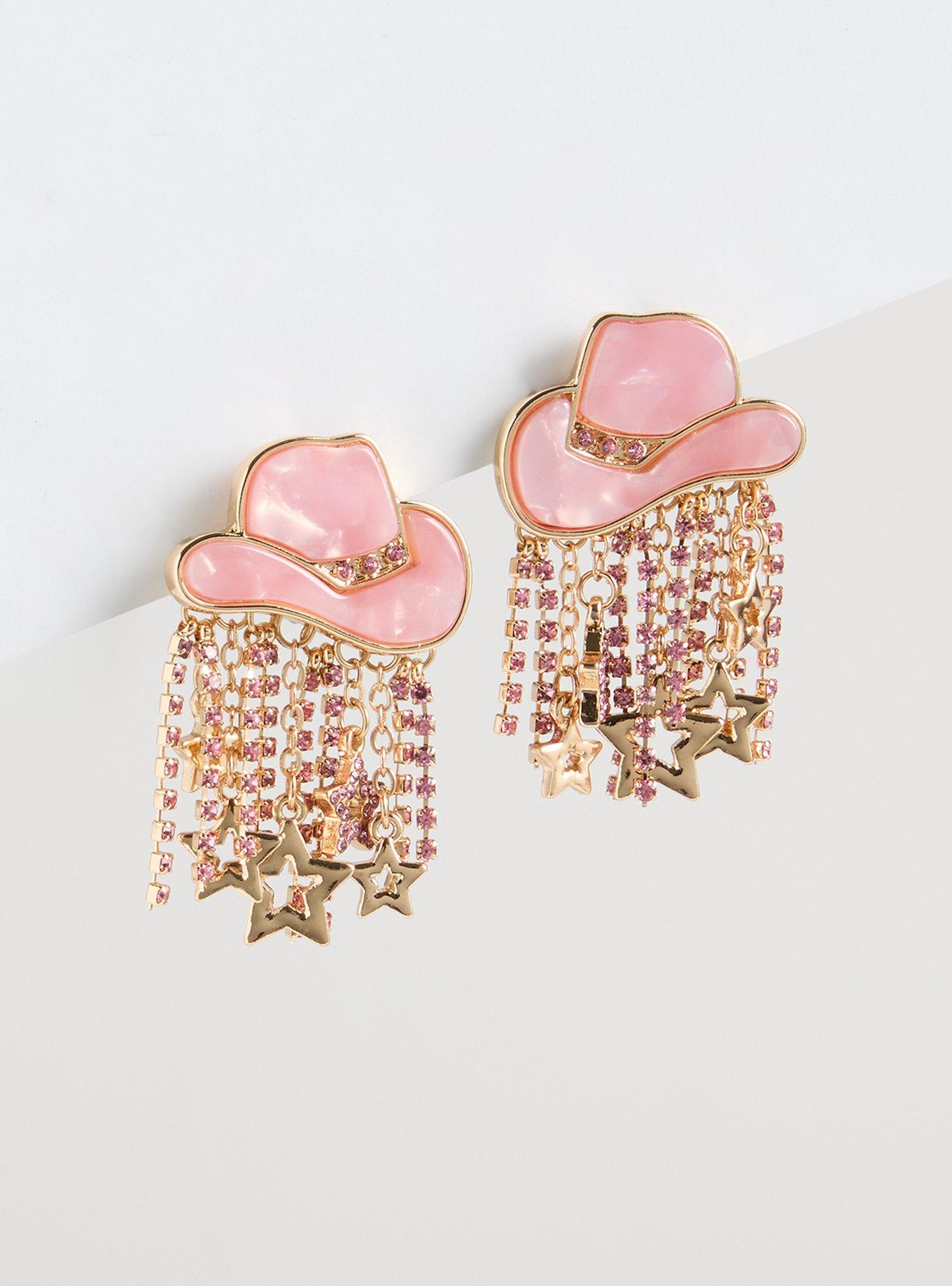 Cowgirl Hat Statement Earring