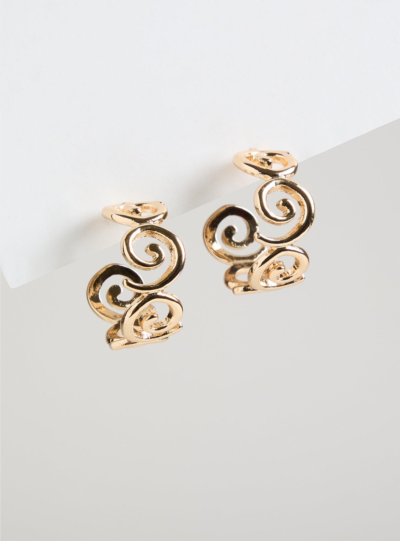 Swirl Hoop Earrings