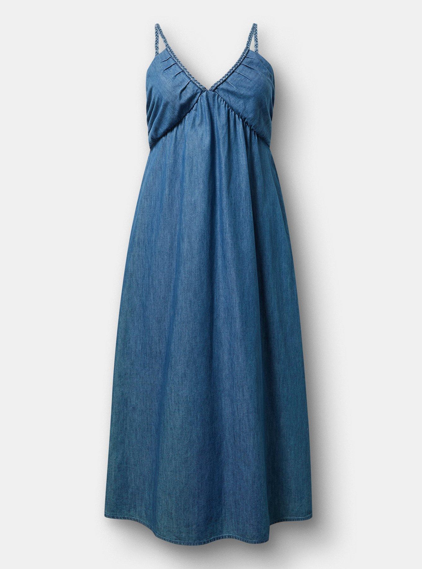 Plus Size - Denim Maxi Dress - Torrid