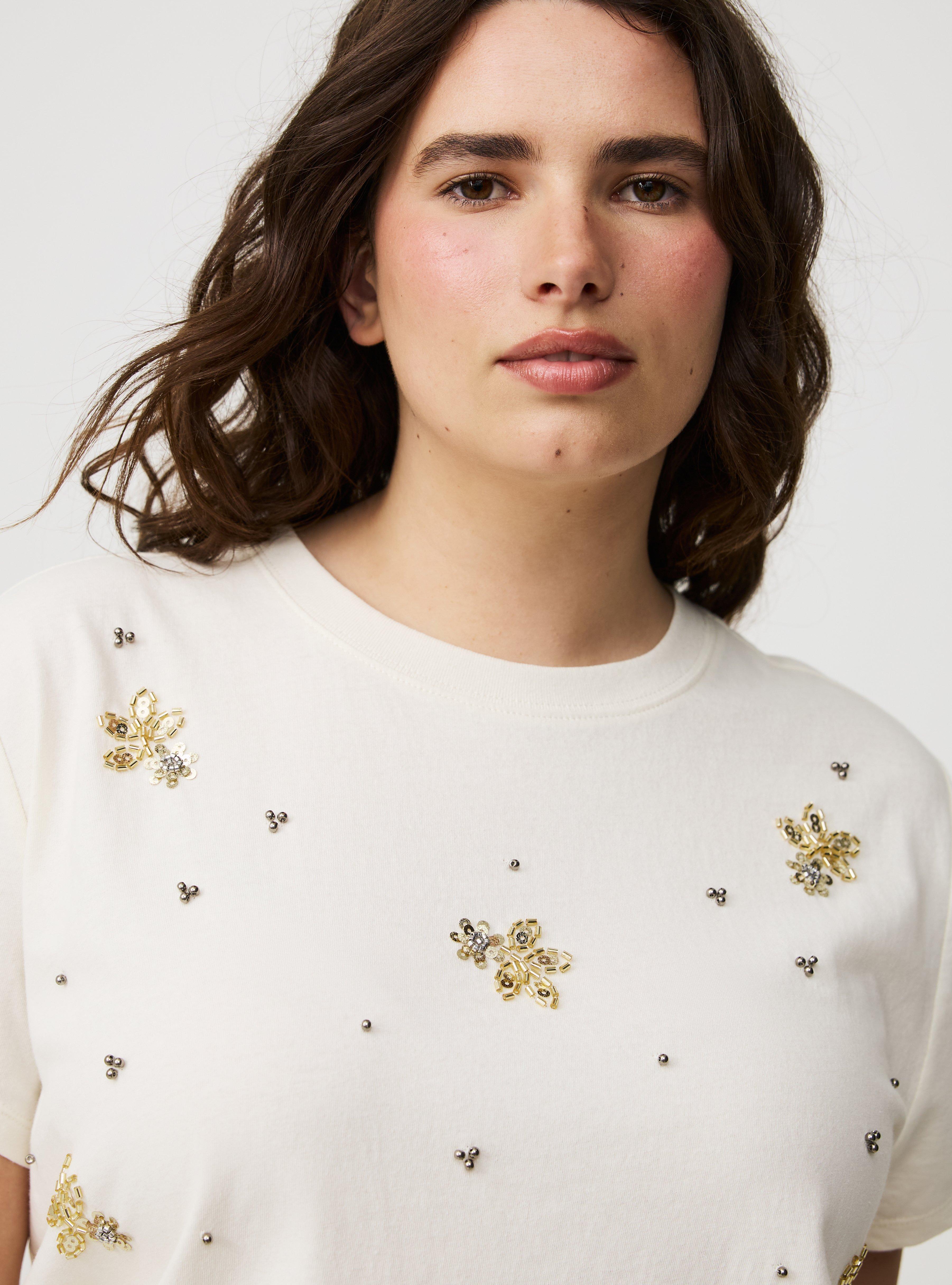Embellished Crew Tee