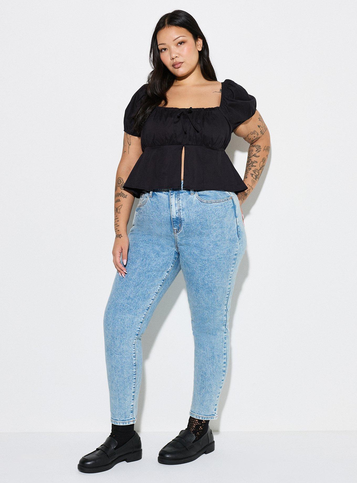 Plus Size - LoveSick High-Rise Mom Jean - Torrid