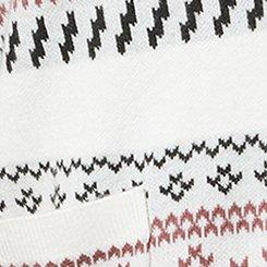 Luxe Cozy Boyfriend Cardigan, FROST FAIRISLE BIRCH, swatch