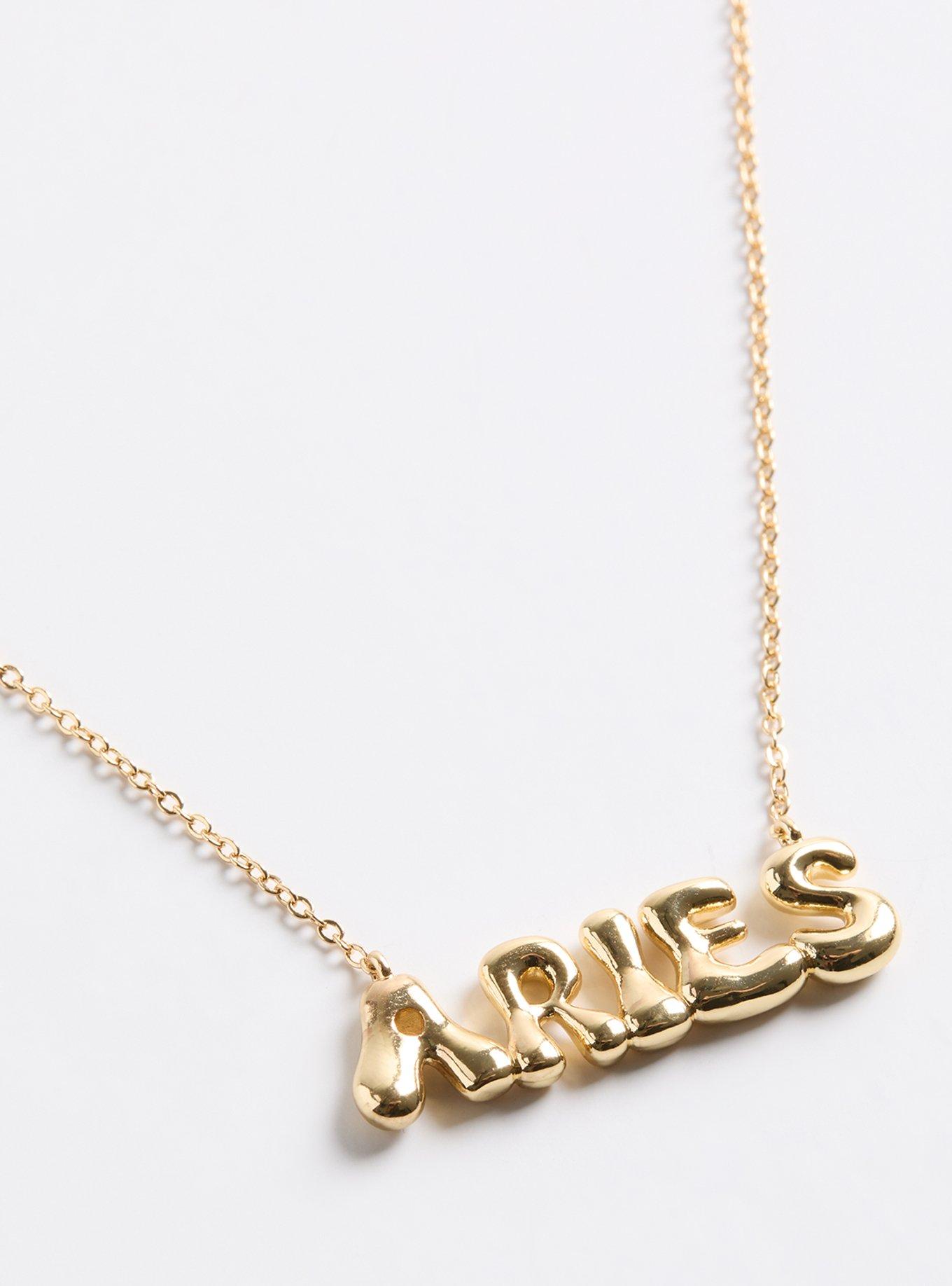 18K Gold Plated Zodiac Bubble Necklace