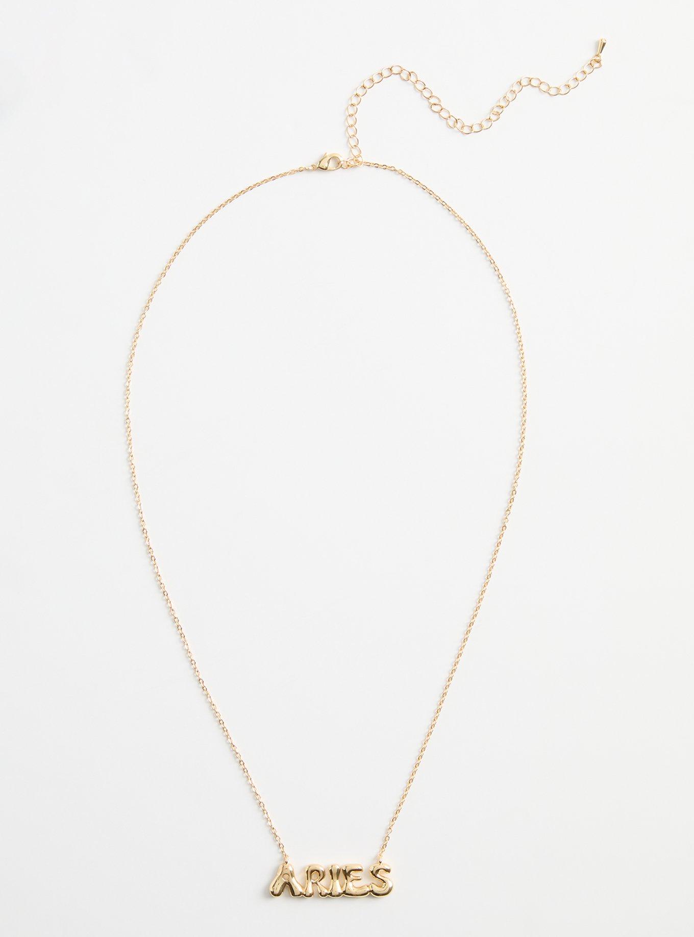 18K Gold Plated Zodiac Bubble Necklace