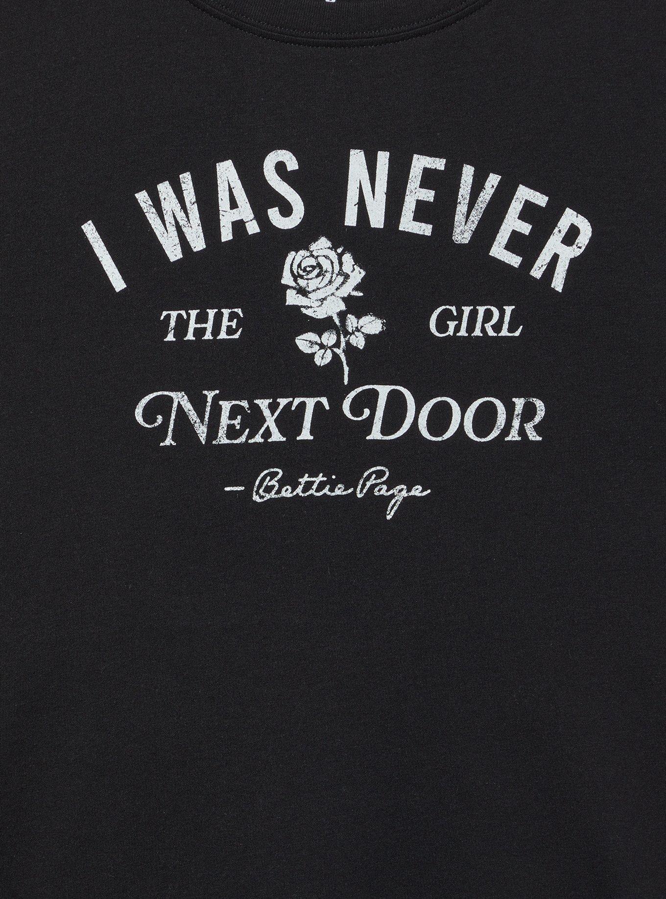 Bettie Page Classic Cotton Crew Tee