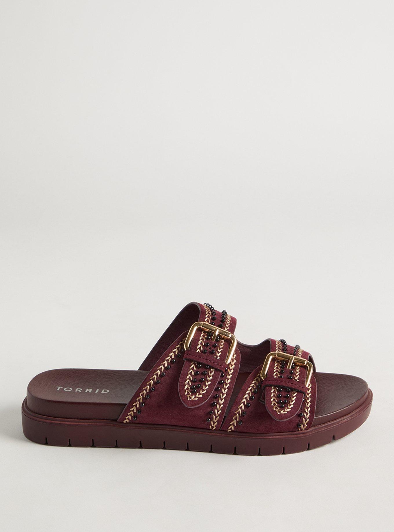 Beaded Double-Buckle Slide (WW)