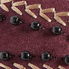 Beaded Double-Buckle Slide (WW), BERRY, swatch