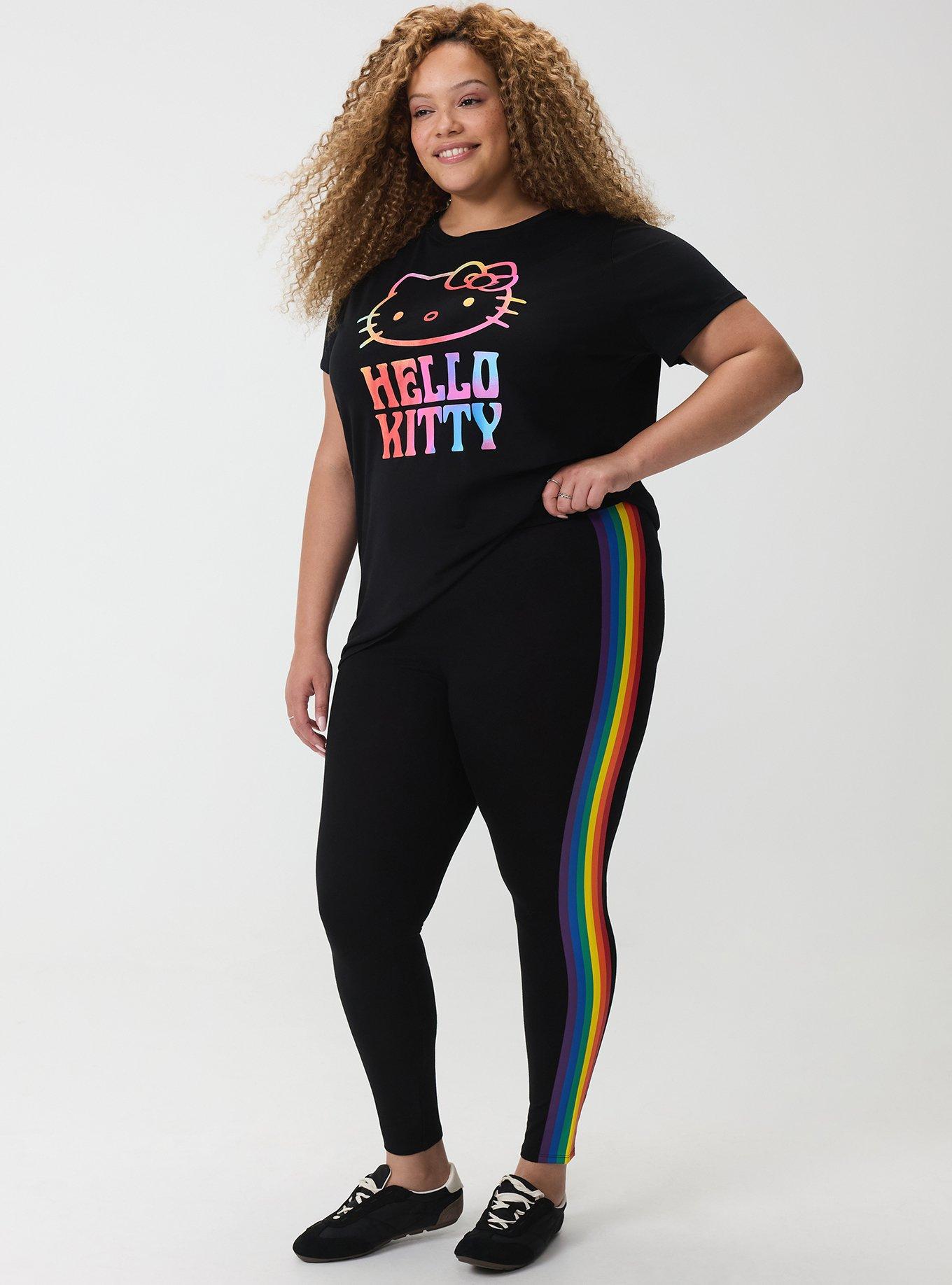 Full-Length Seamless Legging, RAINBOW PRIDE STRIPE, hi-res