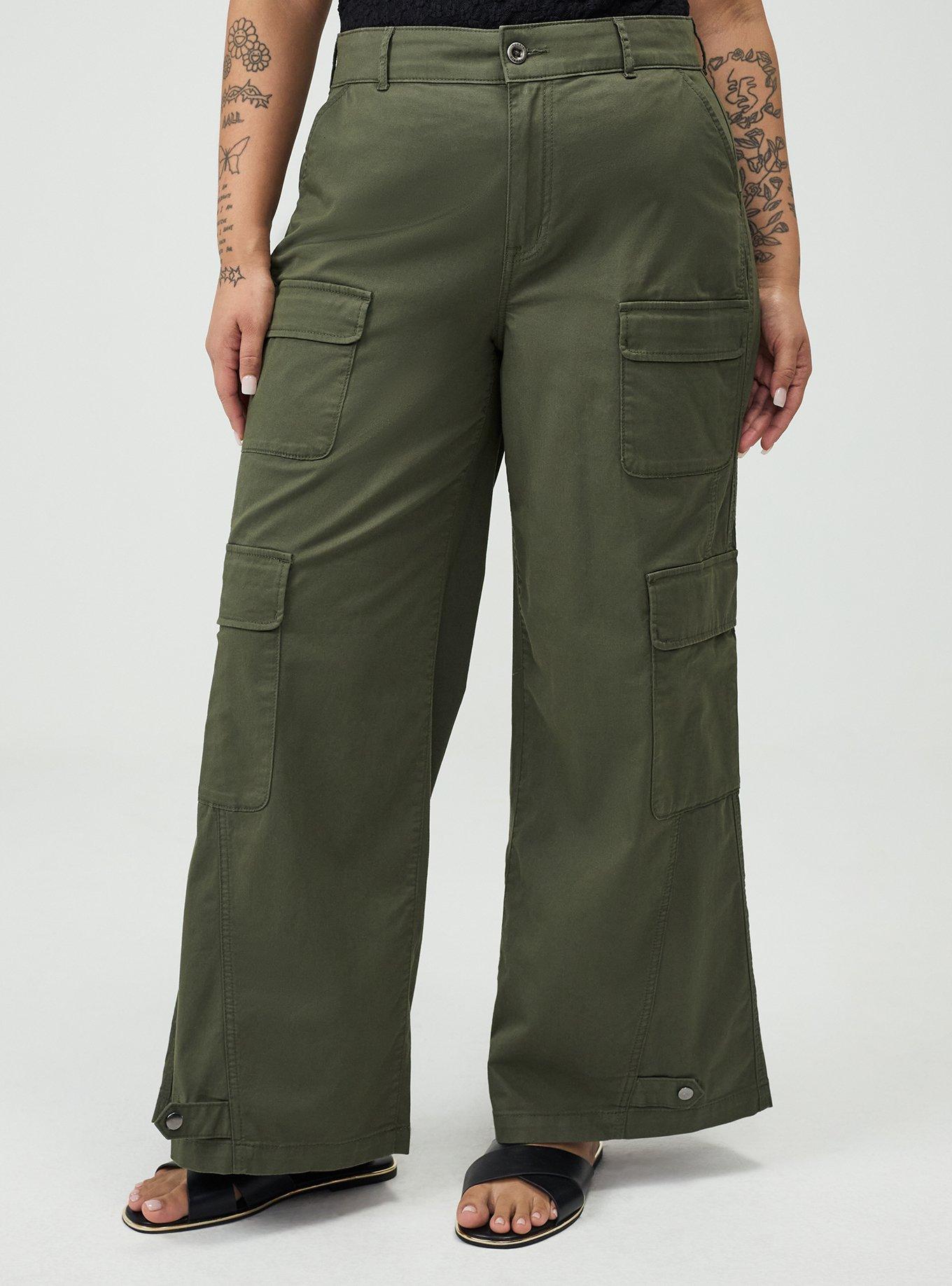 High-Rise Baggy Cargo Wide-Leg Pant, DEEP DEPTHS, alternate