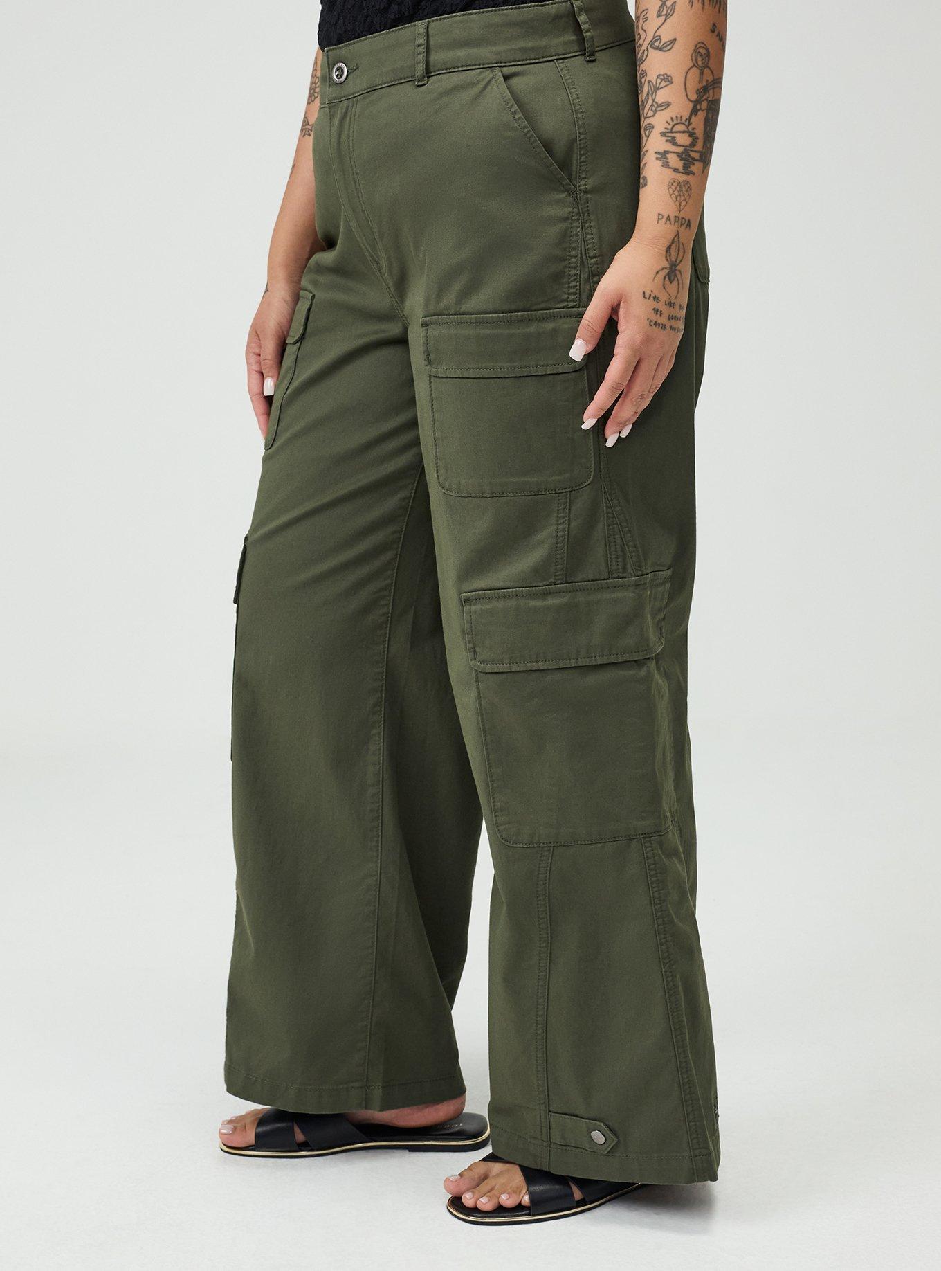 High-Rise Baggy Cargo Wide-Leg Pant, DEEP DEPTHS, alternate