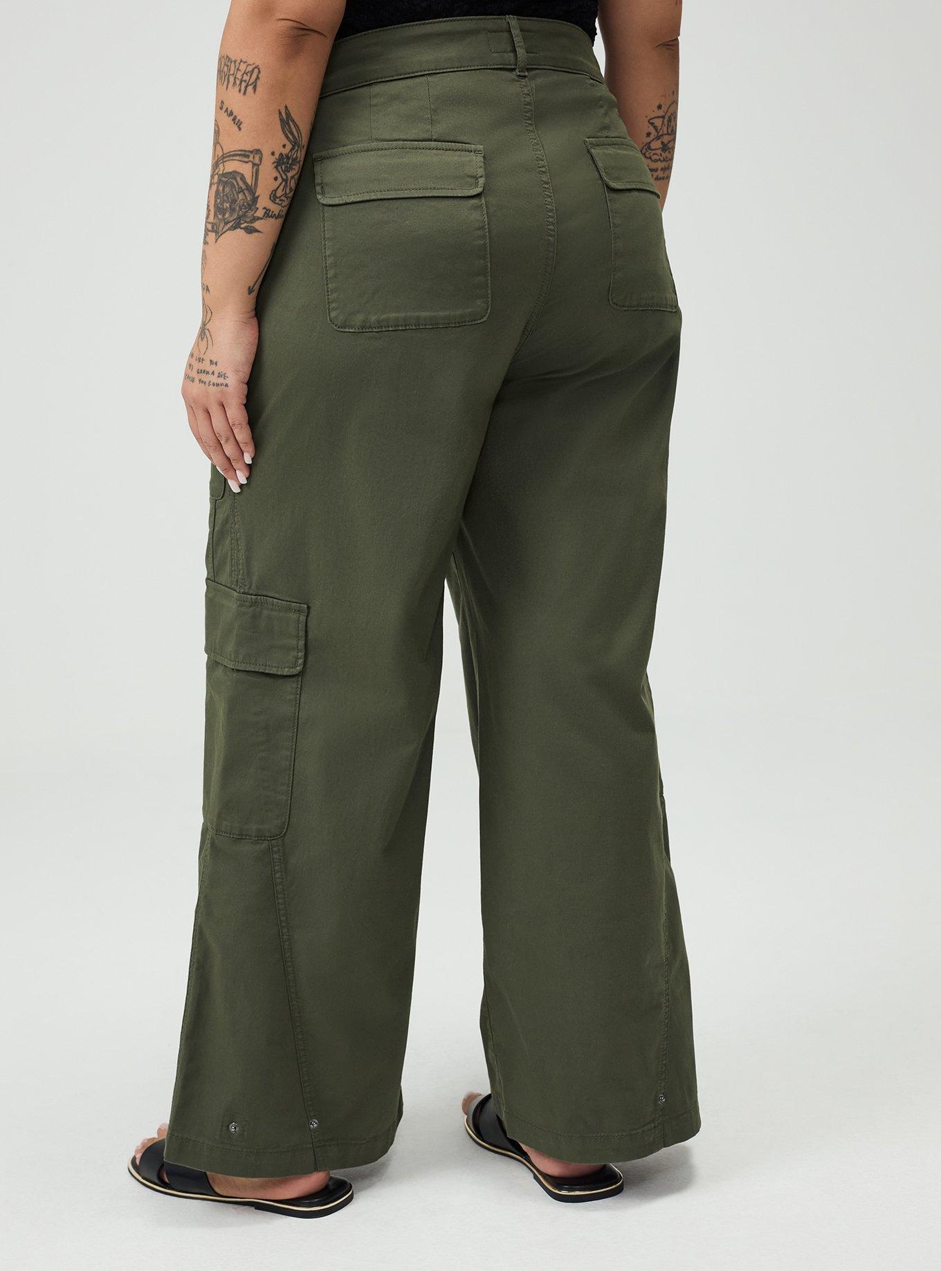 High-Rise Baggy Cargo Wide-Leg Pant, DEEP DEPTHS, alternate