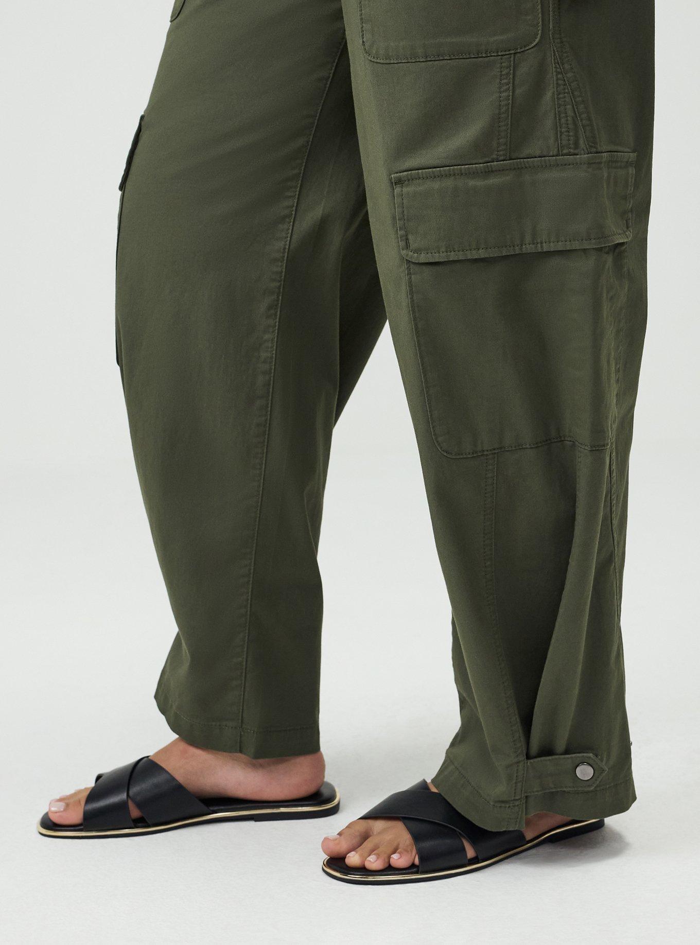 High-Rise Baggy Cargo Wide-Leg Pant, DEEP DEPTHS, alternate