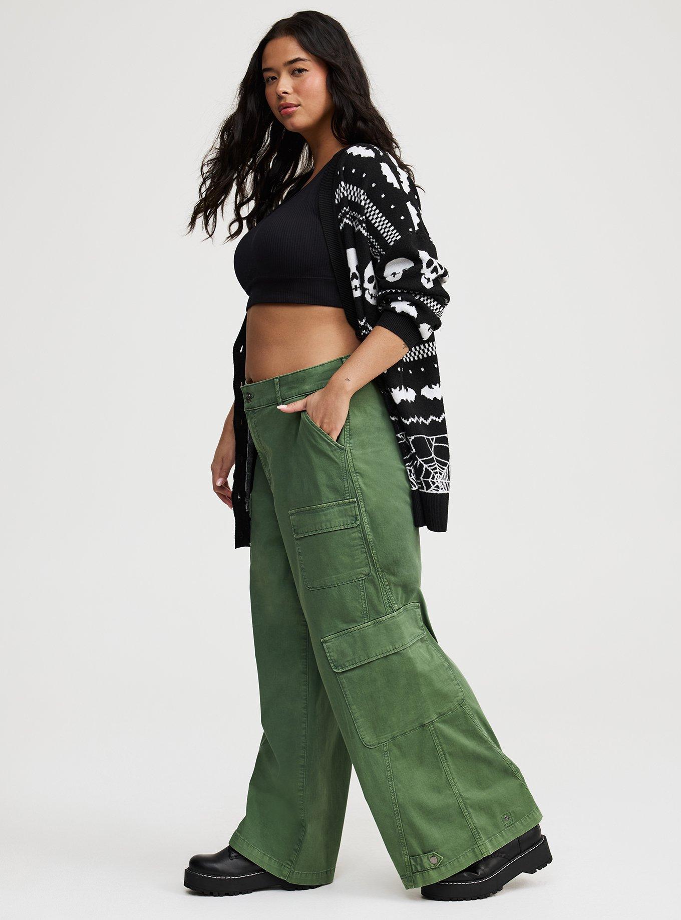 High Rise Baggy Cargo Wide Leg Pant