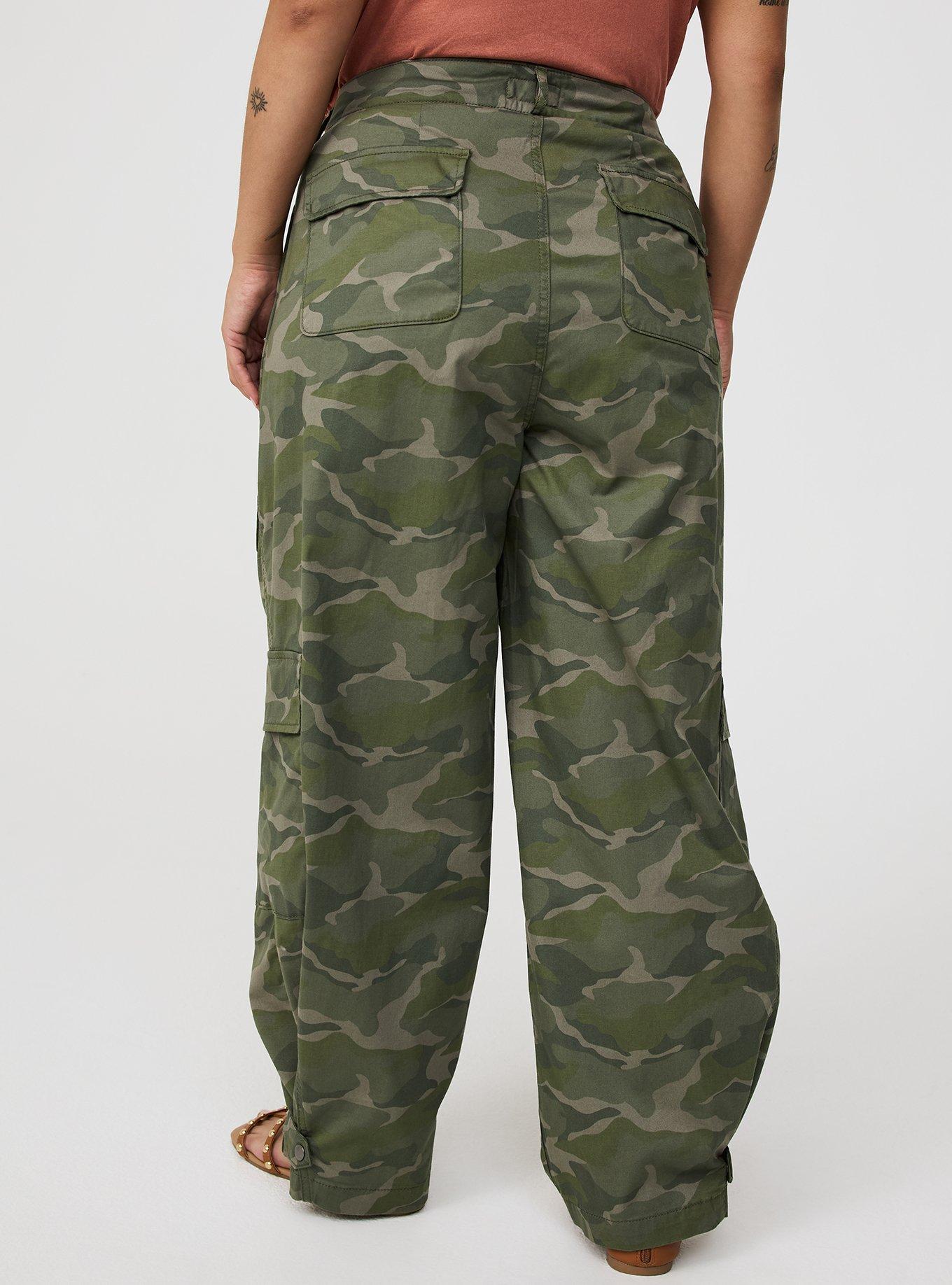 High Rise Baggy Cargo Wide Leg Pant