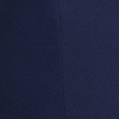 Crepe Notch-Collar Blazer, PEACOAT, swatch