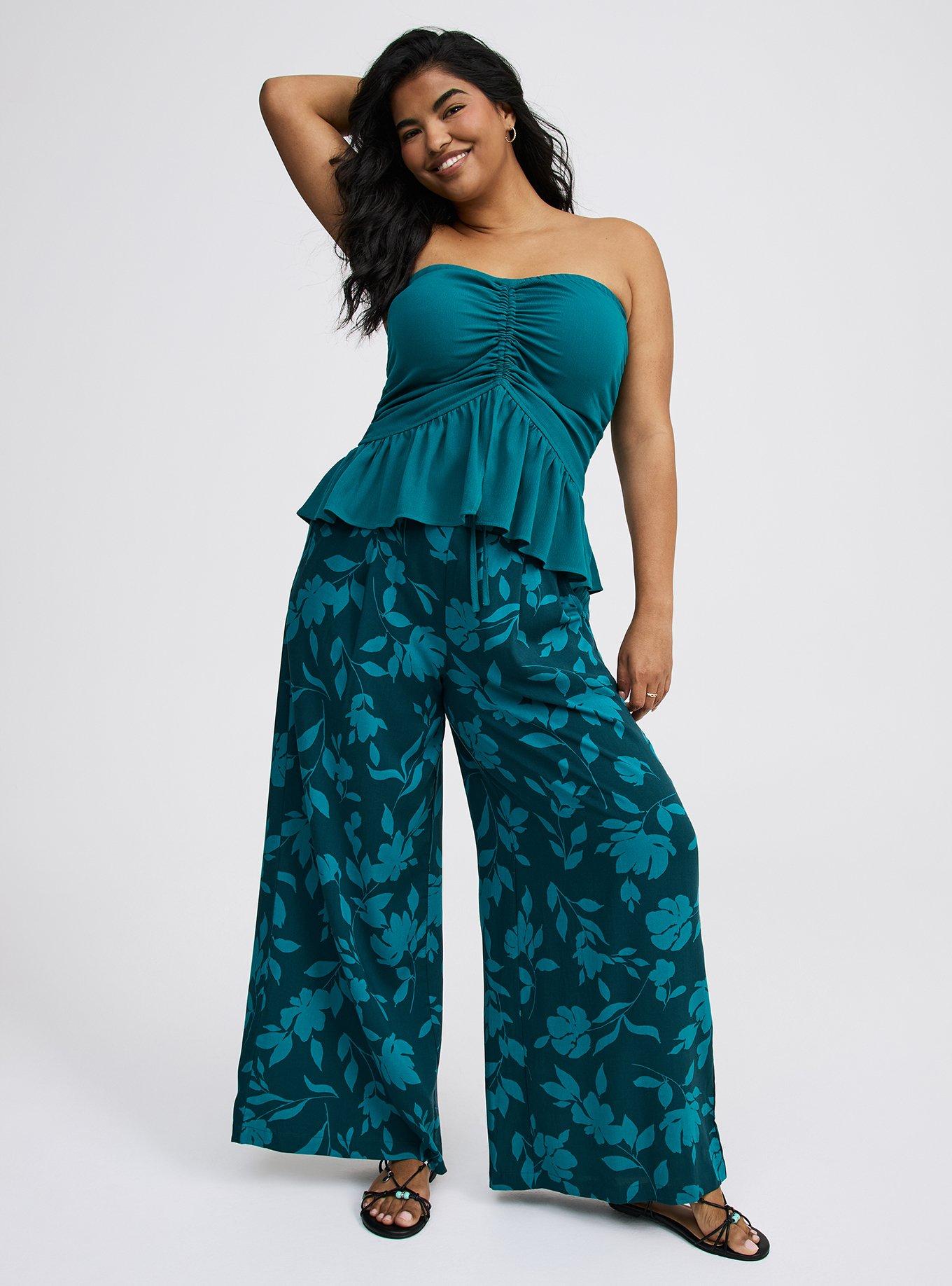 Crinkle Gauze Cinched Tube Top