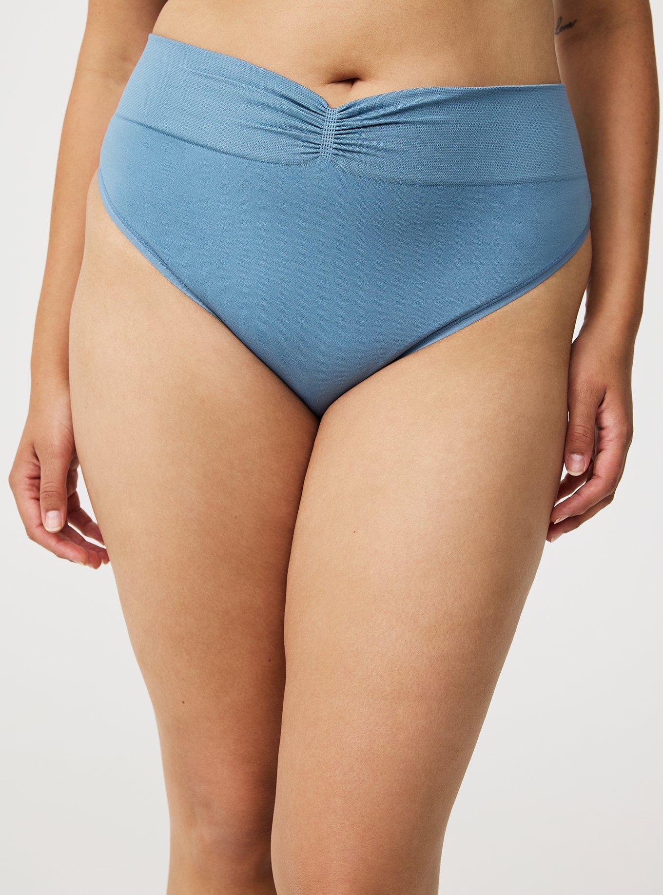 Seamless Smooth High-Rise Ruched Thong Panty