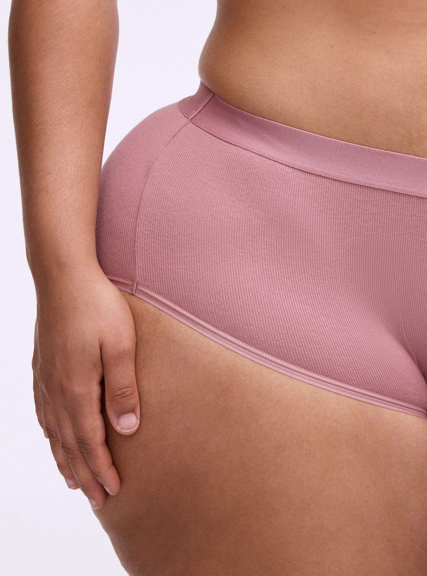 Cotton Rib Mid-Rise Brief Panty, NOSTALGIA ROSE, alternate