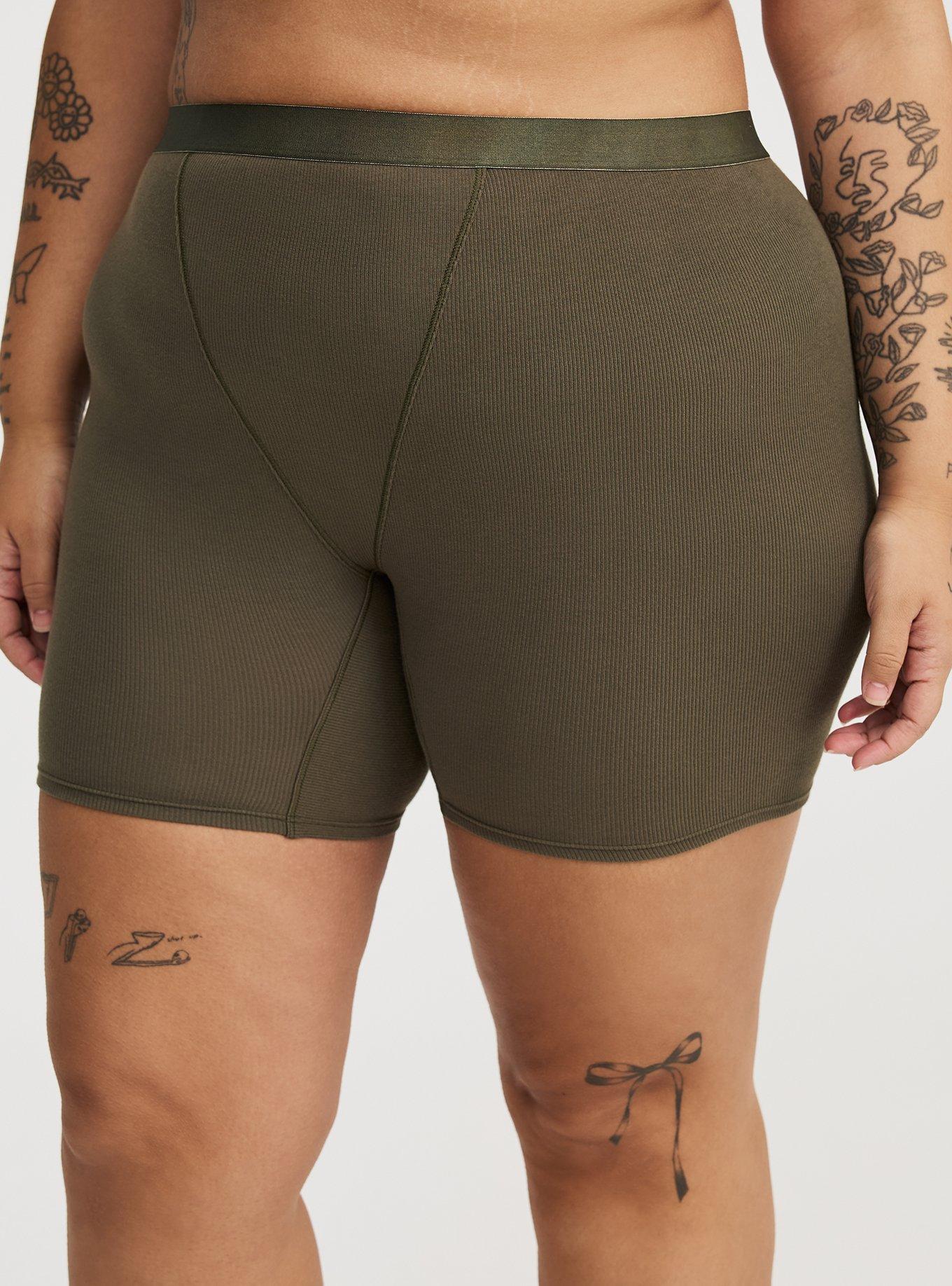 Cotton Rib High-Rise Short Panty