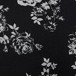 Seamless High-Rise Brief Panty, DEMURE FLORAL RICH BLACK BELGIAN BOCK, swatch