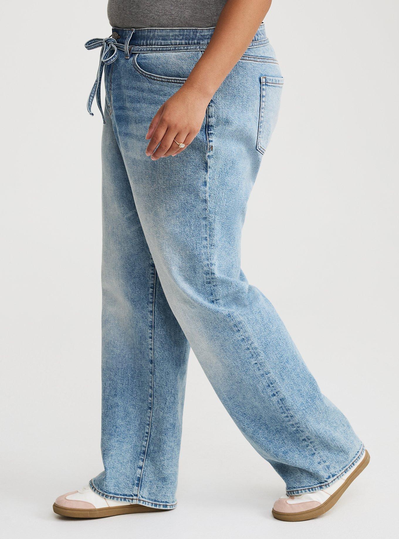 High-Rise Baggy Tie-Waist Jean