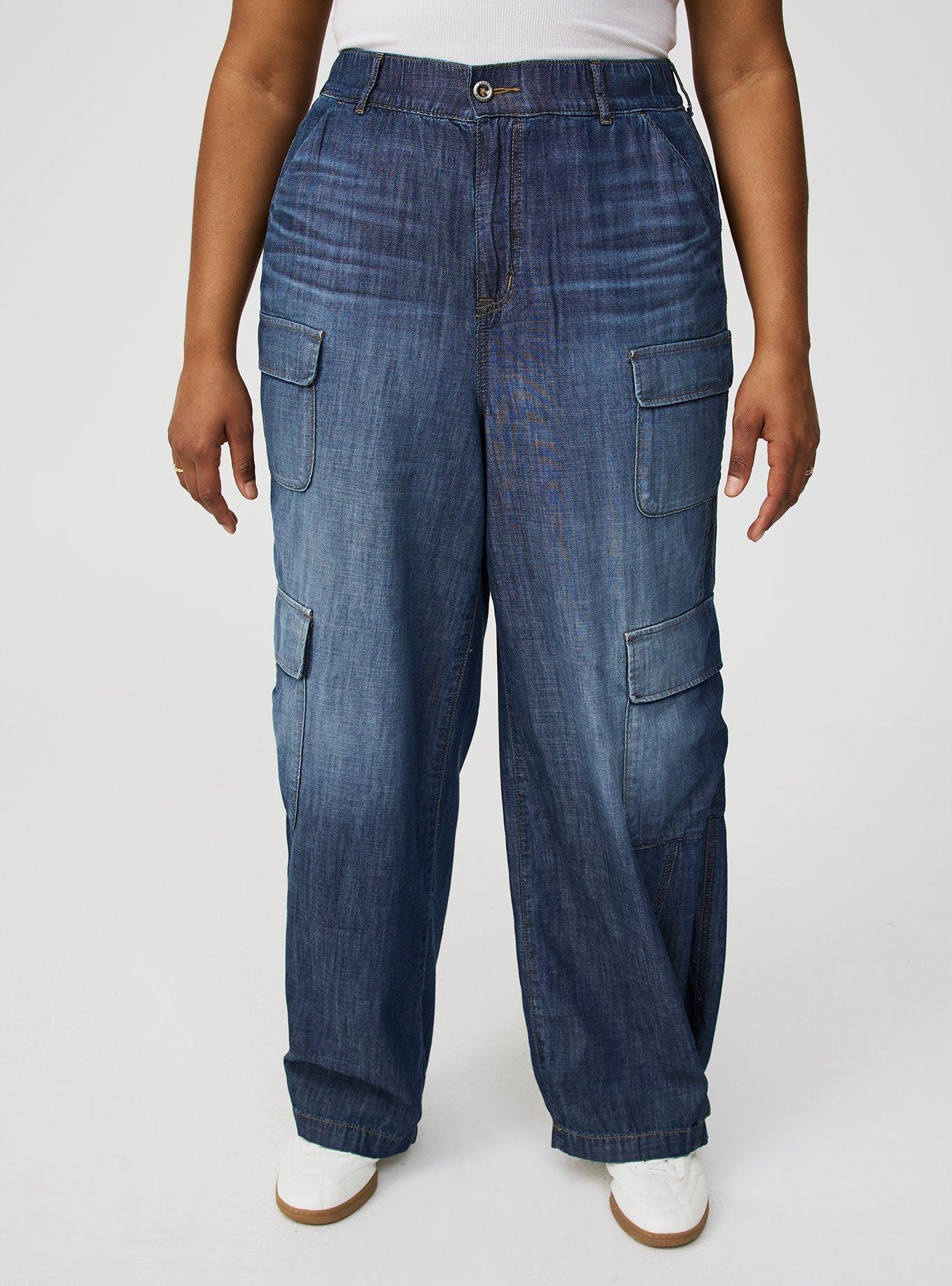 High-Rise Baggy Cargo Jean