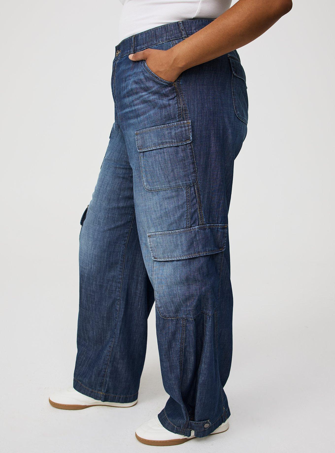 High-Rise Baggy Cargo Jean