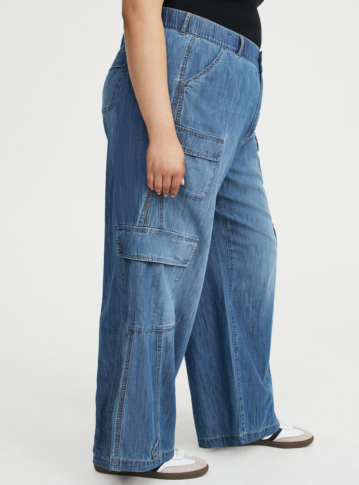 High-Rise Baggy Cargo Jean, SURE SHOT, alternate