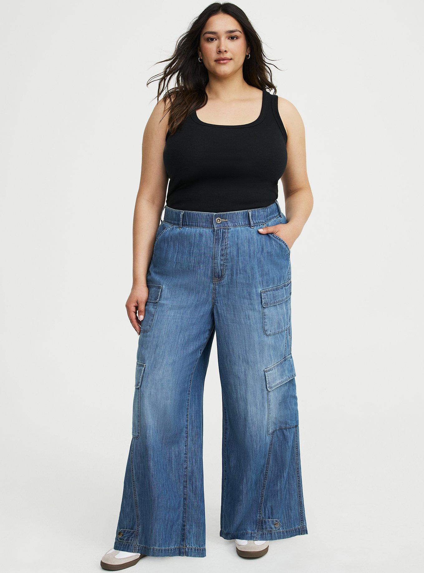 High-Rise Baggy Cargo Jean, SURE SHOT, alternate