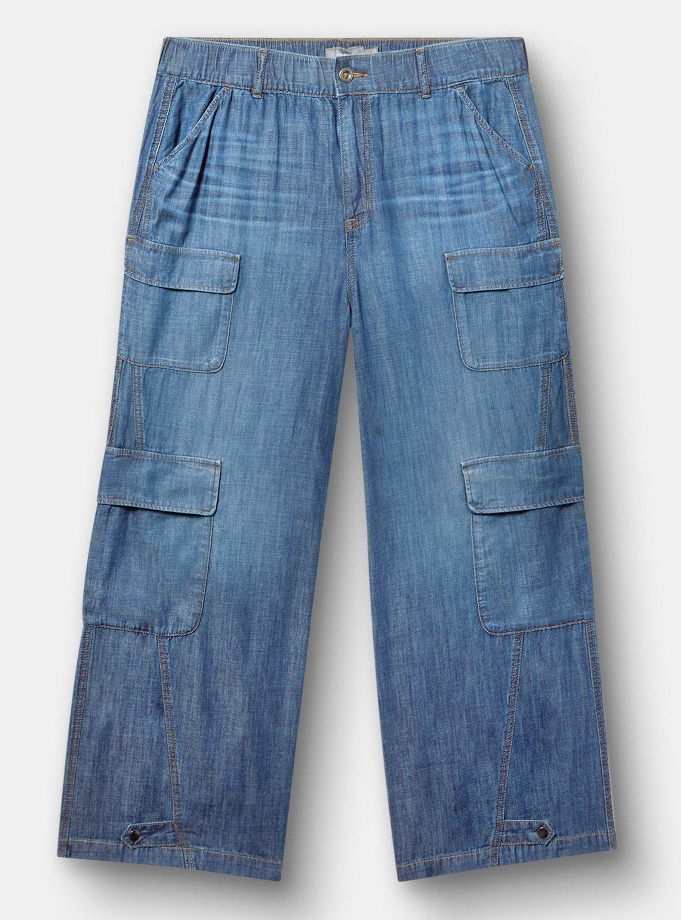 High-Rise Baggy Cargo Jean, SURE SHOT, hi-res