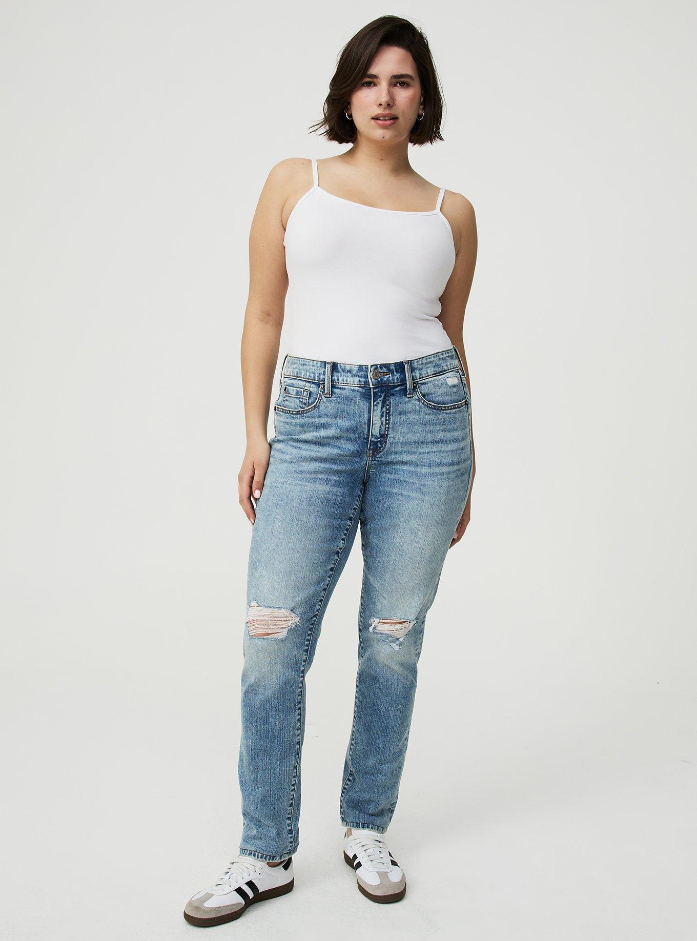 Plus Size Perfect Boyfriend Mid-Rise Jean, SHORE BREAK, hi-res