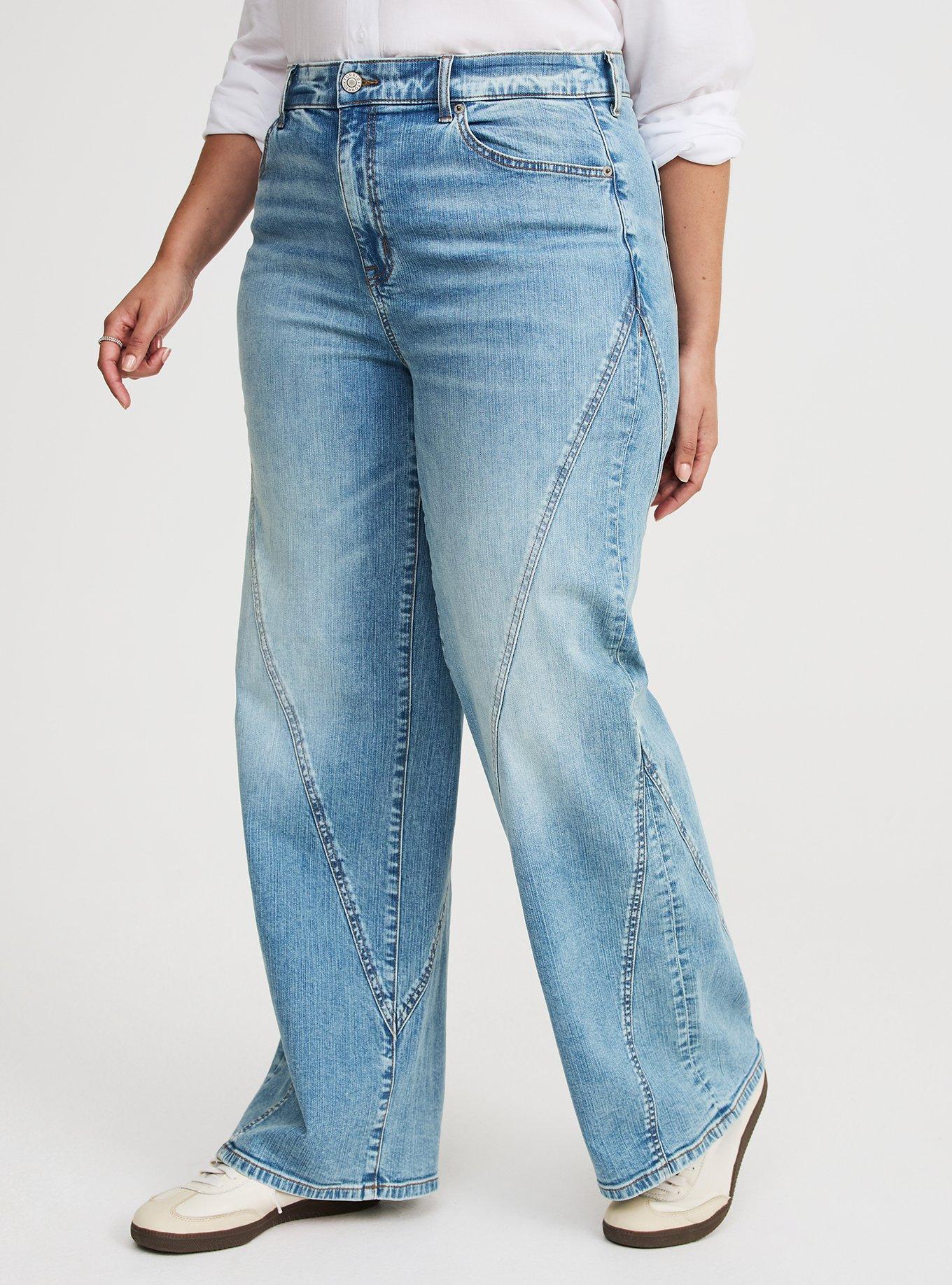 High-Rise Wide-Leg Jean With Twisted Seams