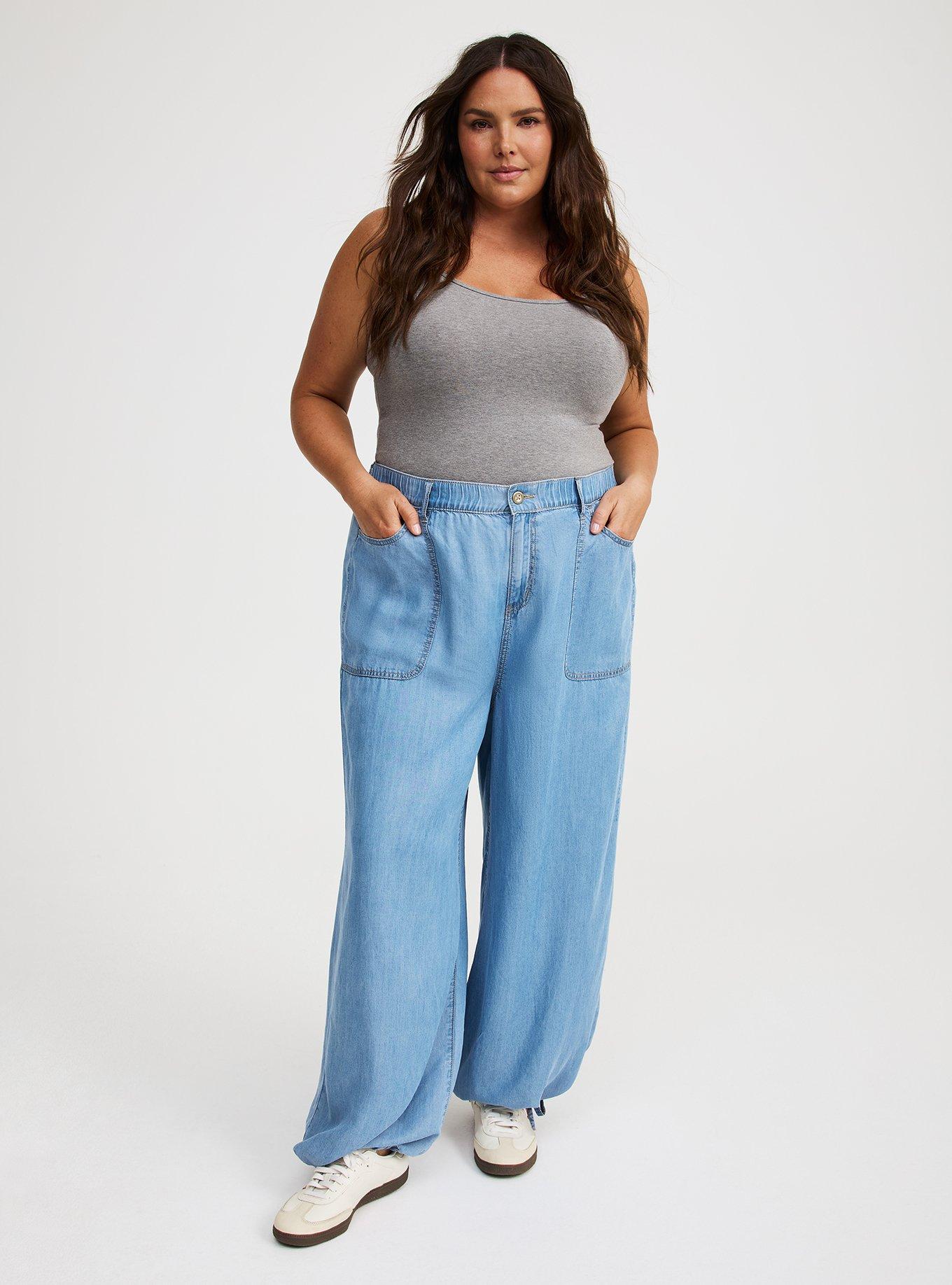 Slouchy Balloon Lightweight Denim Jean