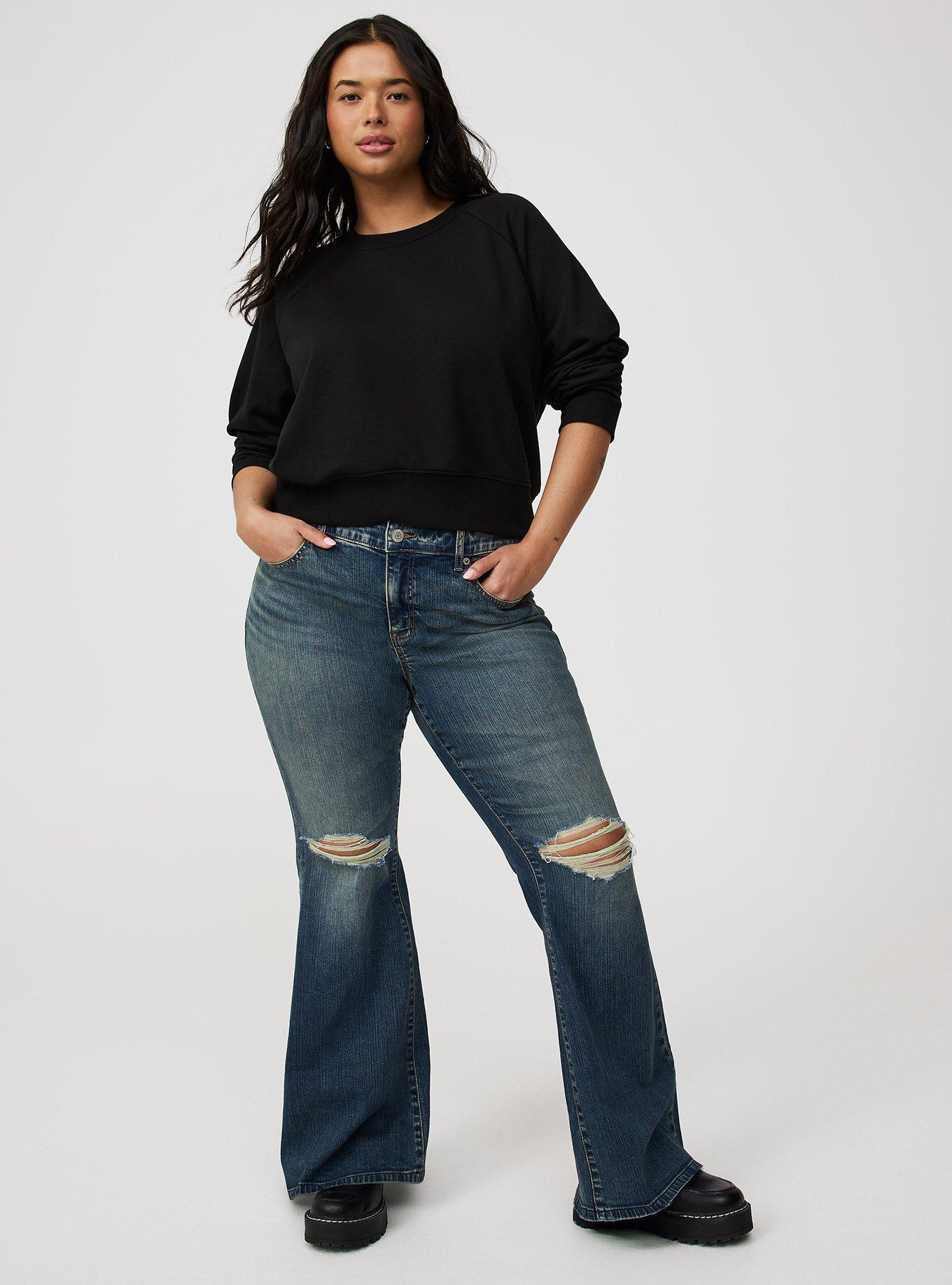 Perfect Super-Flare Mid-Rise Jean