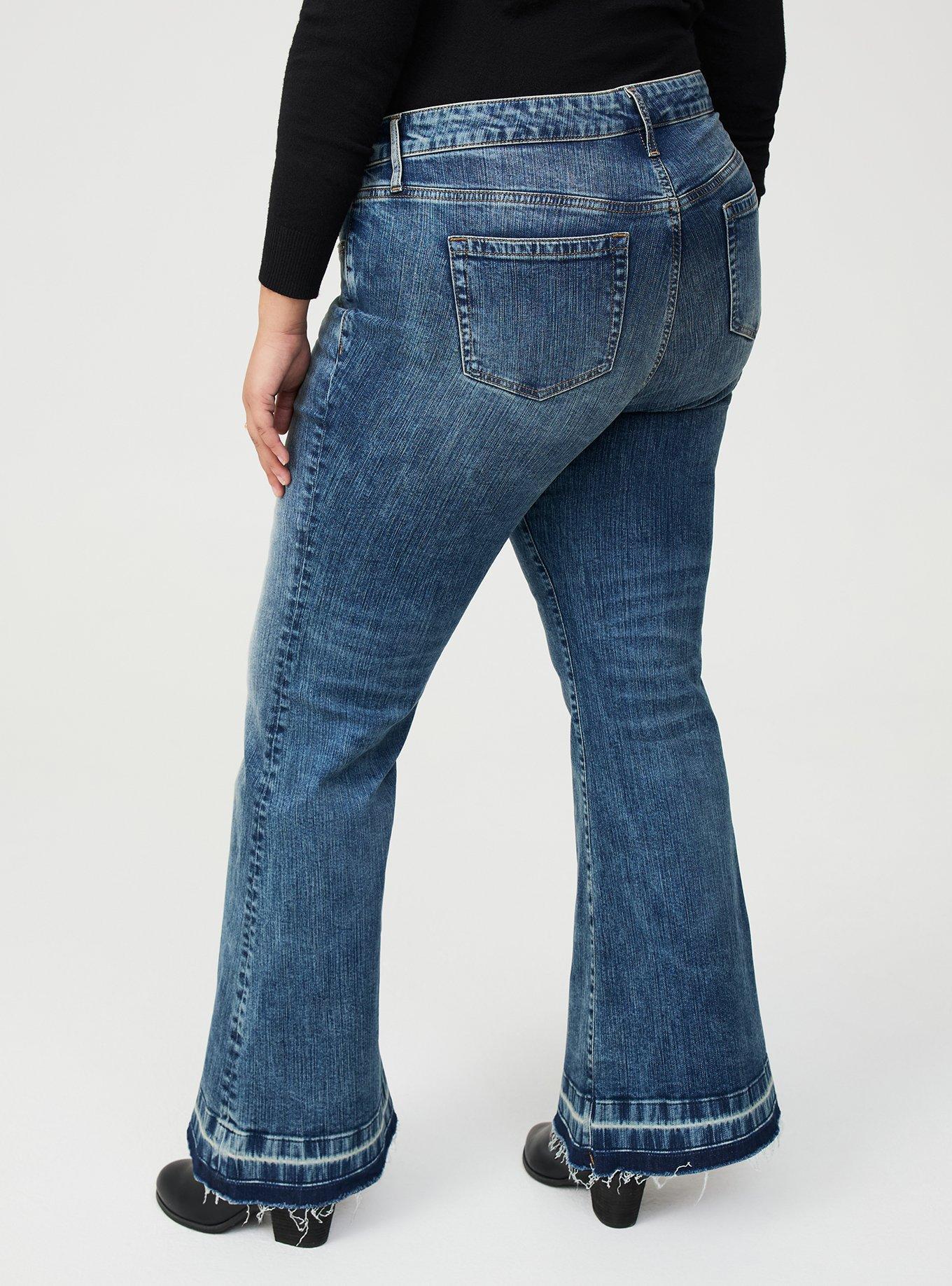 Perfect Super-Flare Mid-Rise Jean, ONE ON ONE, alternate