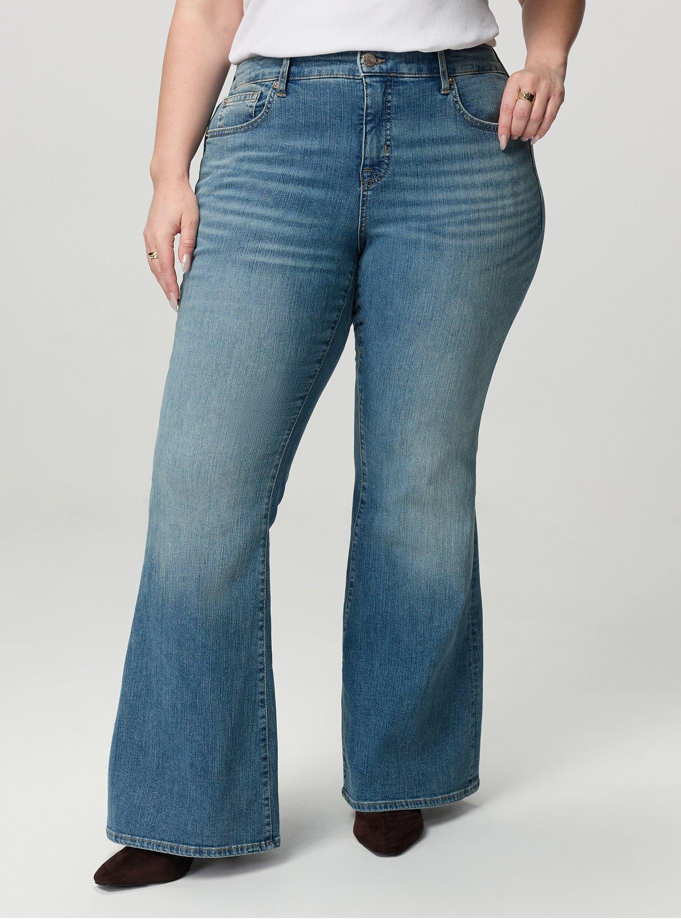 Perfect Super-Flare Mid-Rise Jean, BORN TO BE WILD, alternate