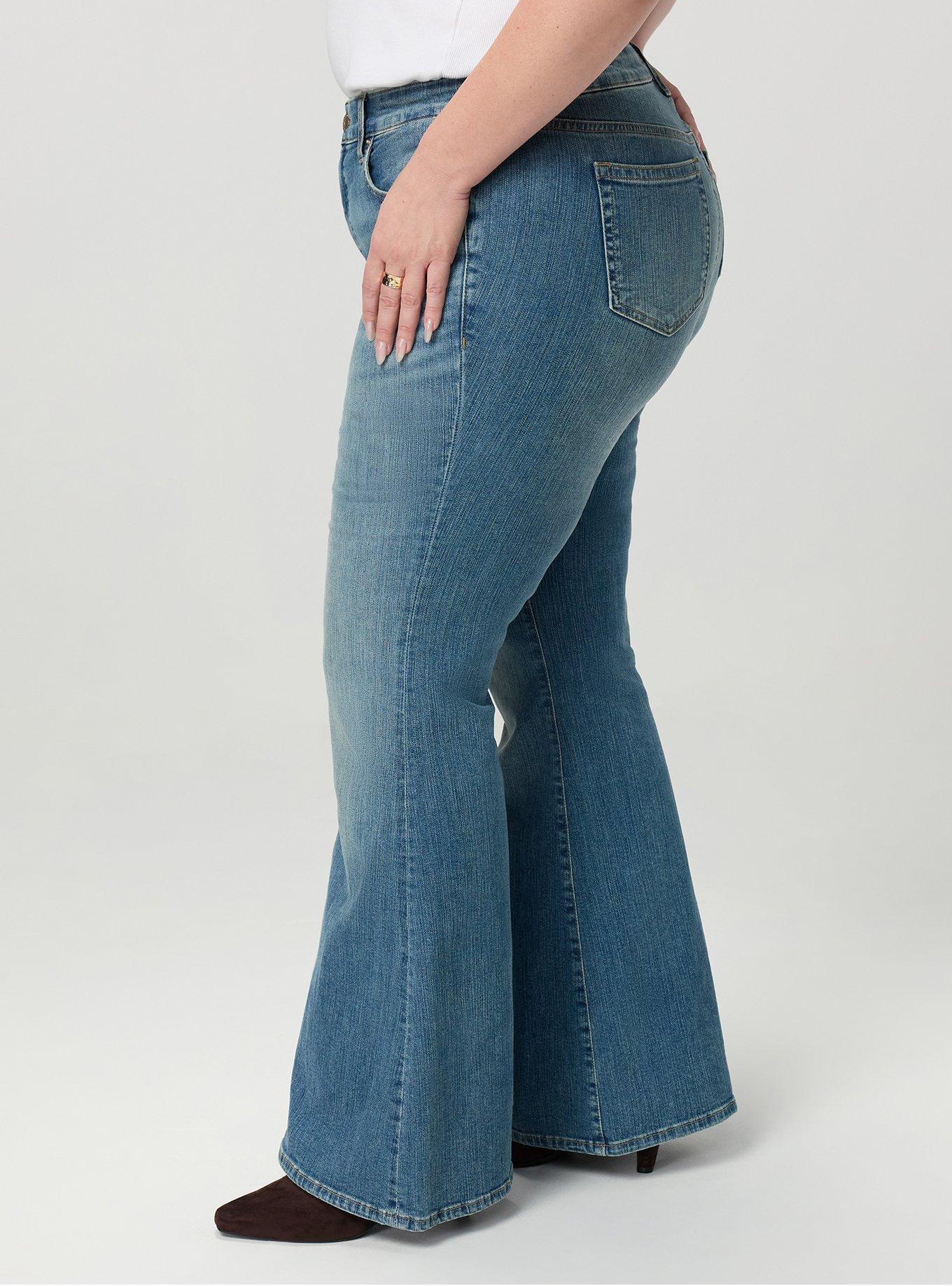 Perfect Super-Flare Mid-Rise Jean, BORN TO BE WILD, alternate