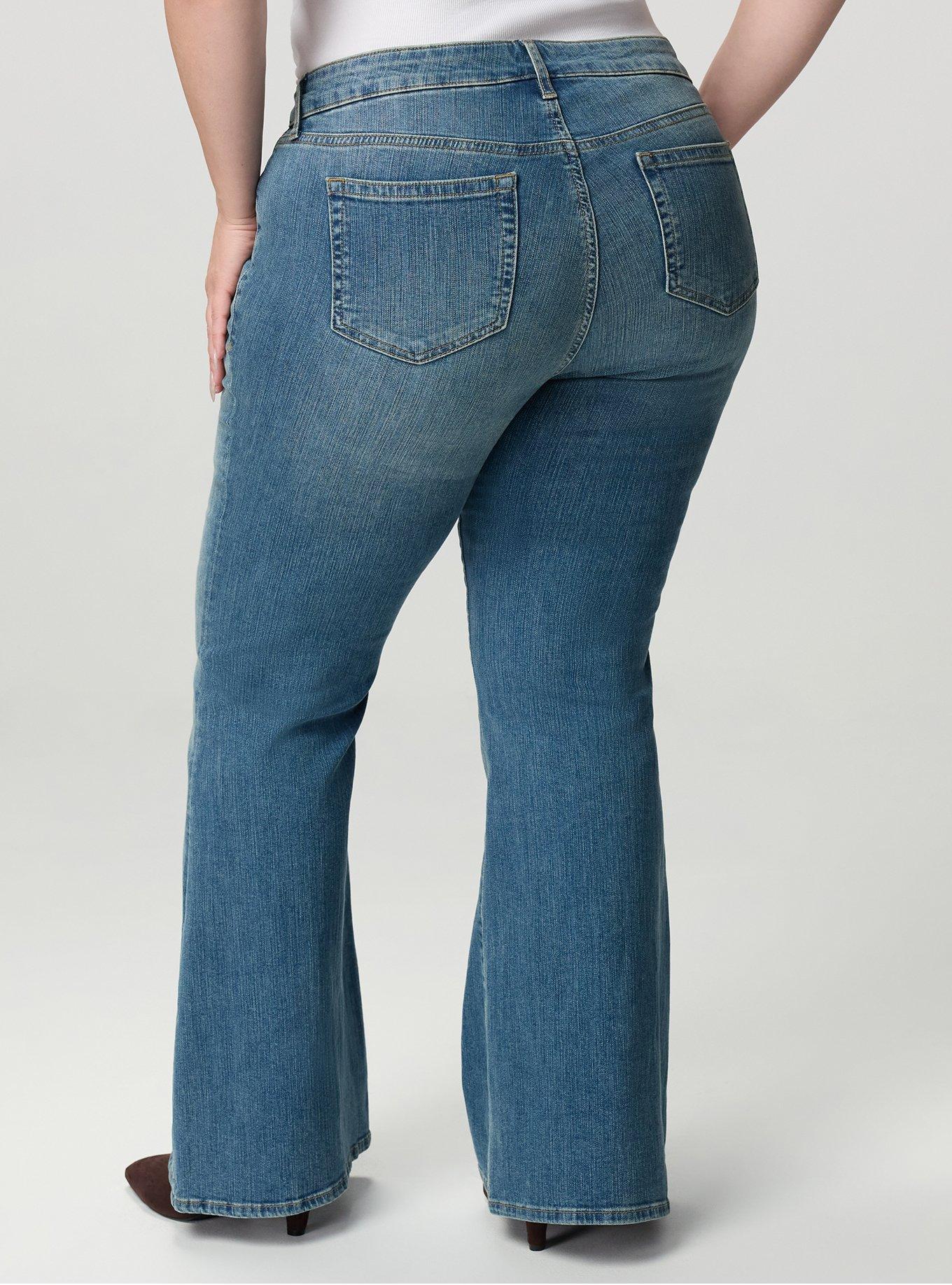Perfect Super-Flare Mid-Rise Jean, BORN TO BE WILD, alternate