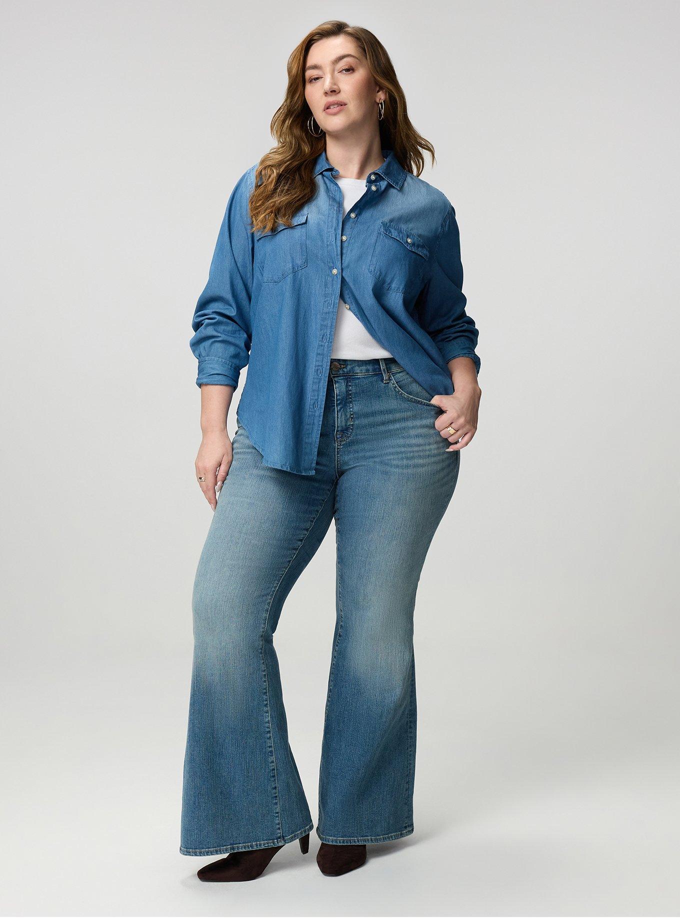 Perfect Super-Flare Mid-Rise Jean, BORN TO BE WILD, alternate