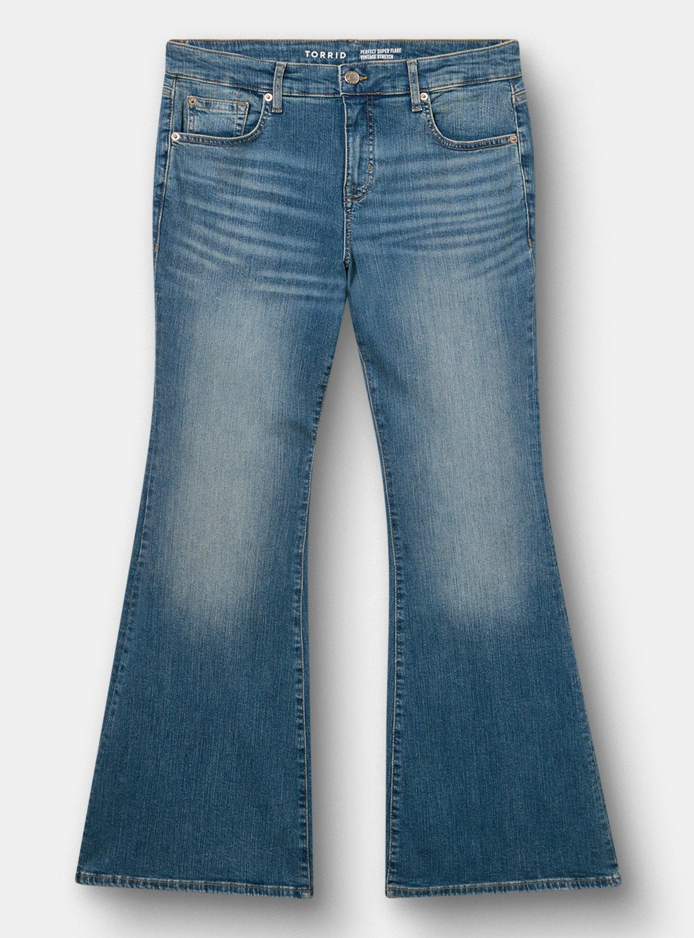 Perfect Super-Flare Mid-Rise Jean, BORN TO BE WILD, hi-res